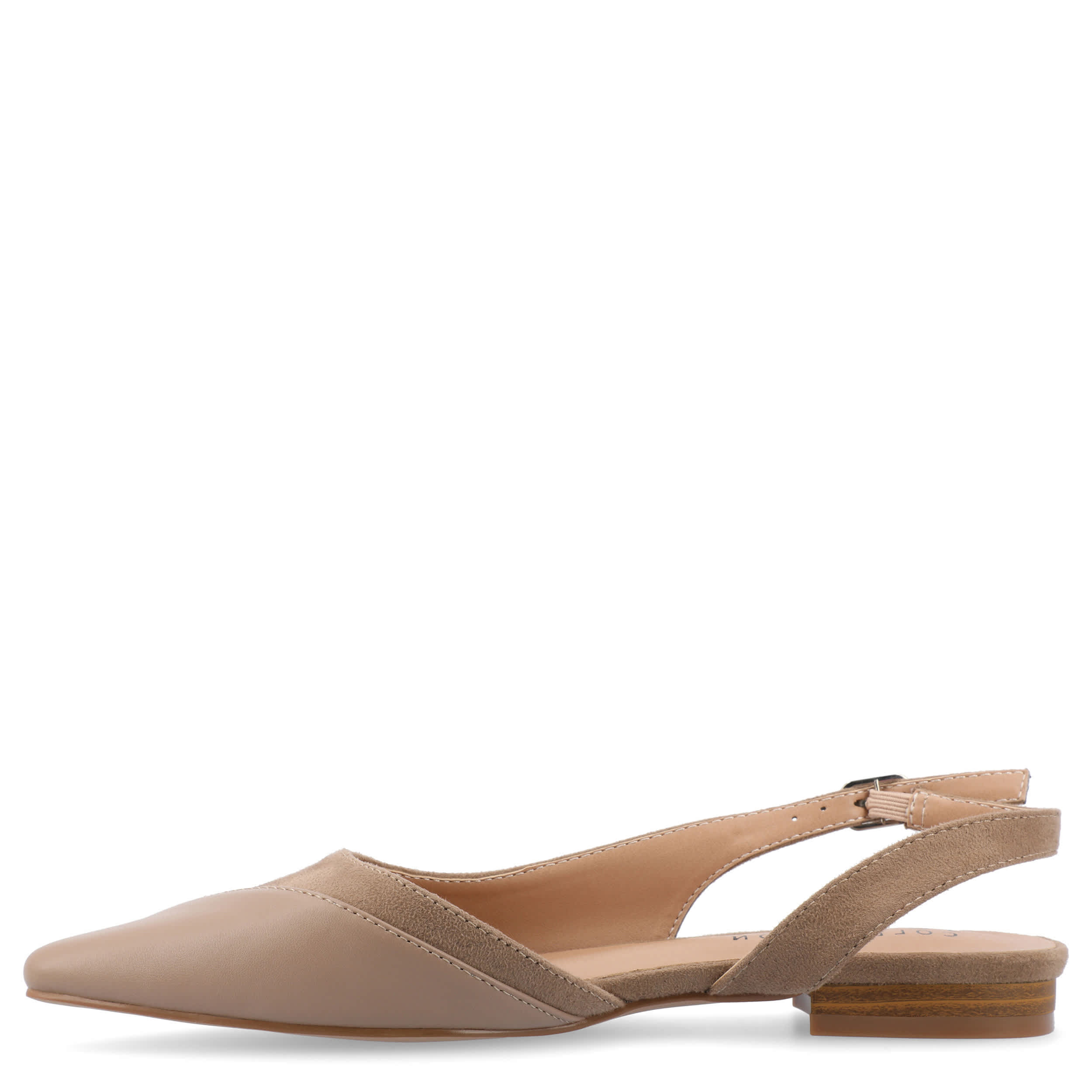 JOURNEE COLLECTION-WOMENS DAPHNNE FLAT-TAUPE & 