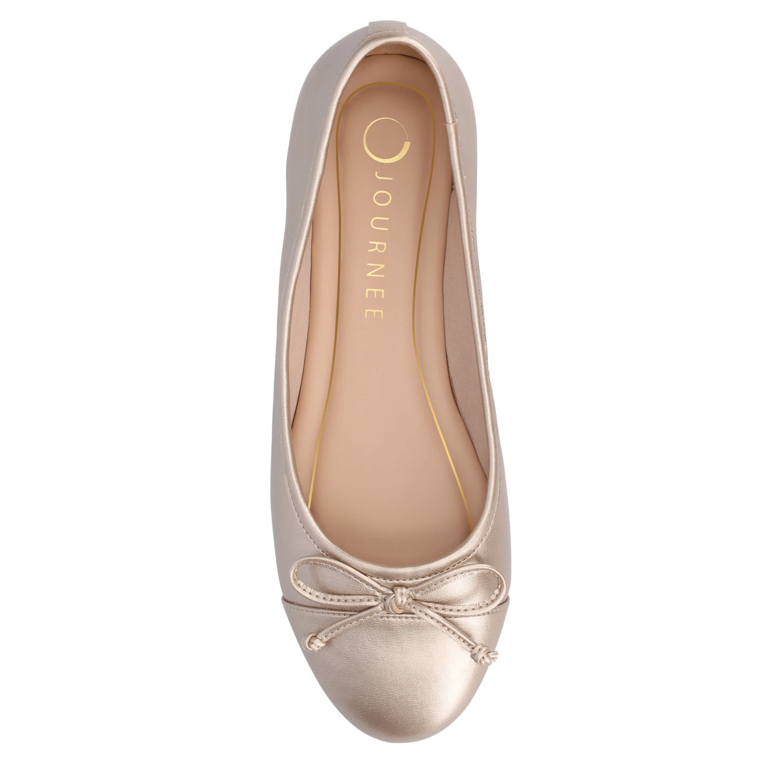 JOURNEE COLLECTION-WOMENS KAIAH FLAT-CHAMPAGNE & 