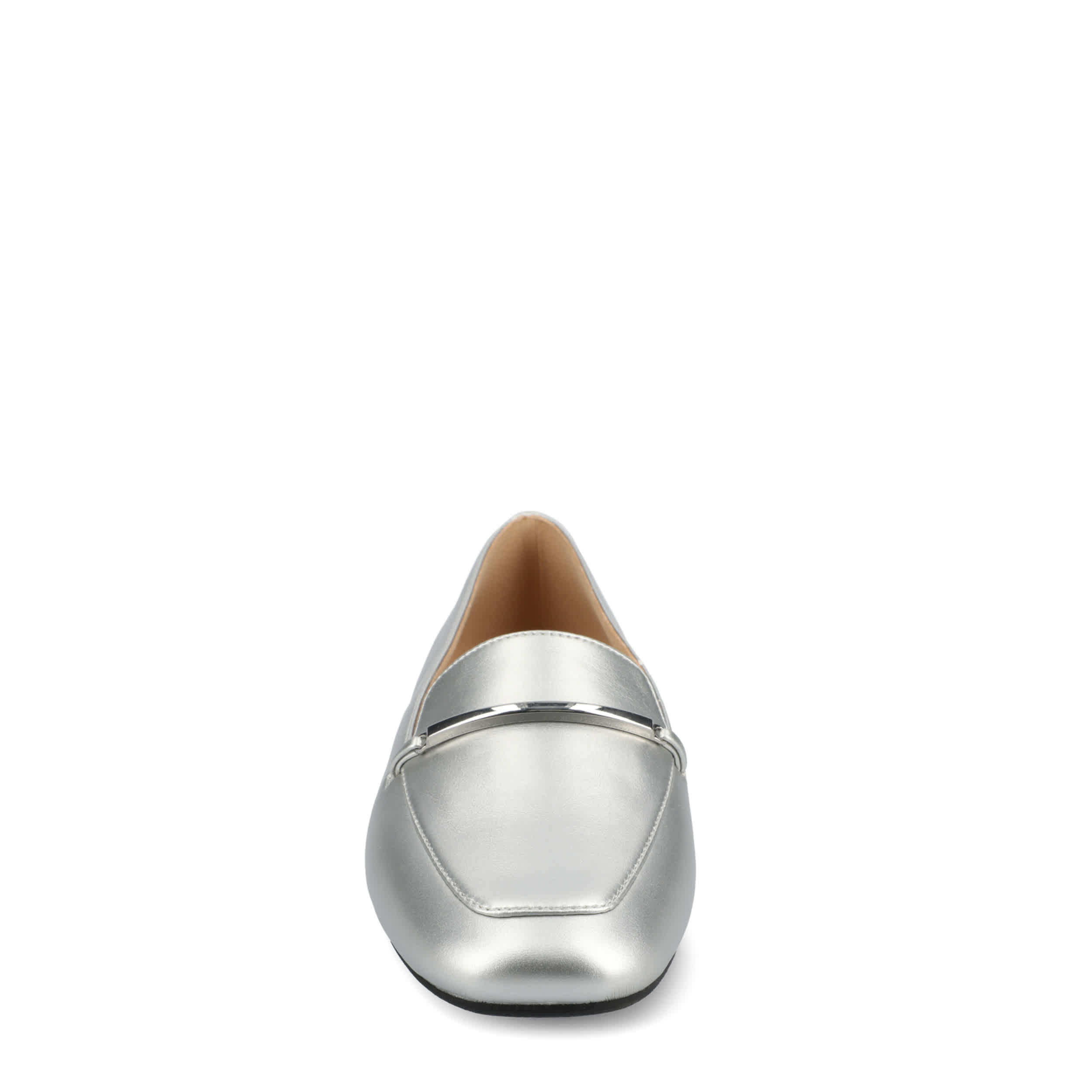 JOURNEE COLLECTION-WOMENS WRENN LOAFER-SILVER & 