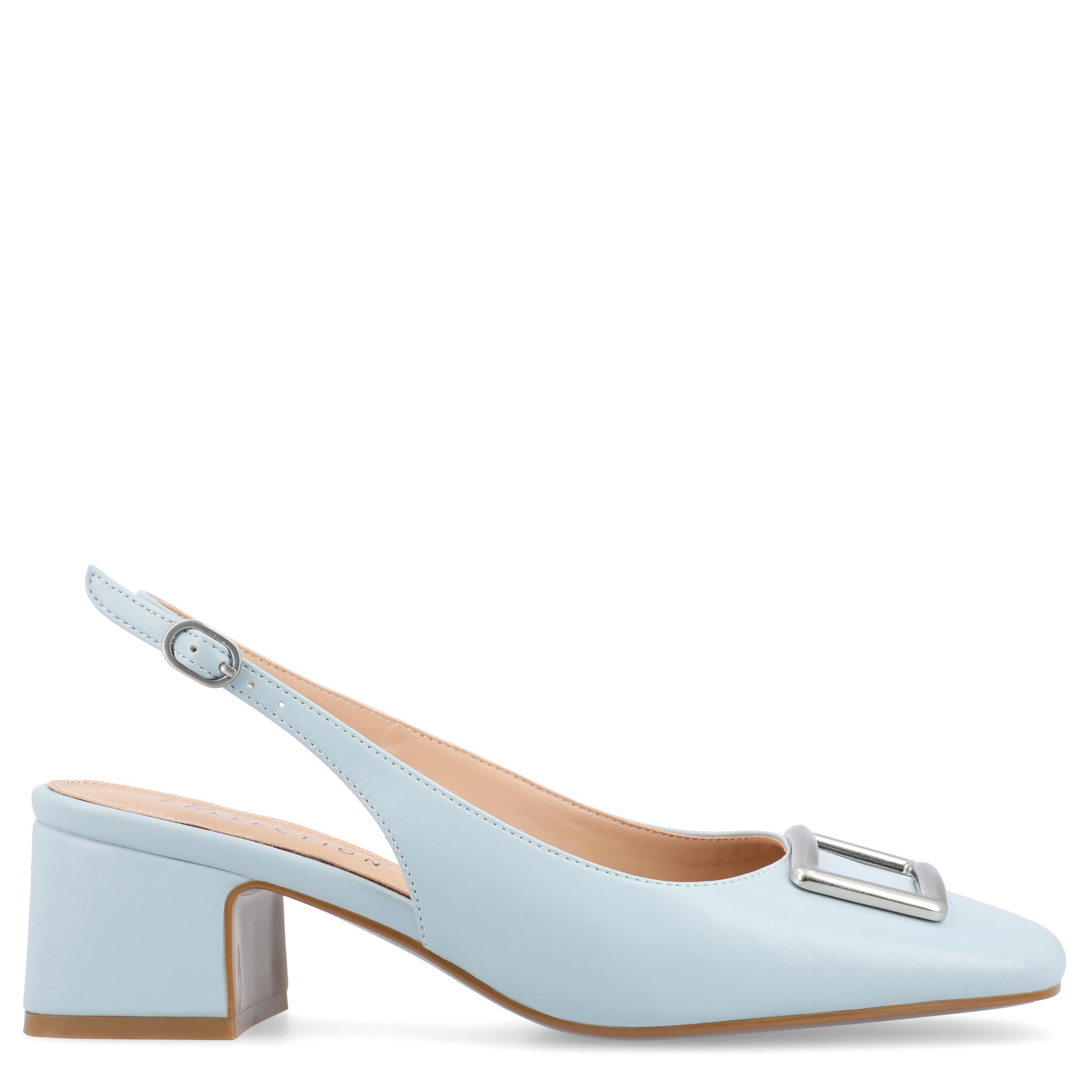 JOURNEE COLLECTION-WOMENS EVERLEE PUMP-PALE BLUE & 