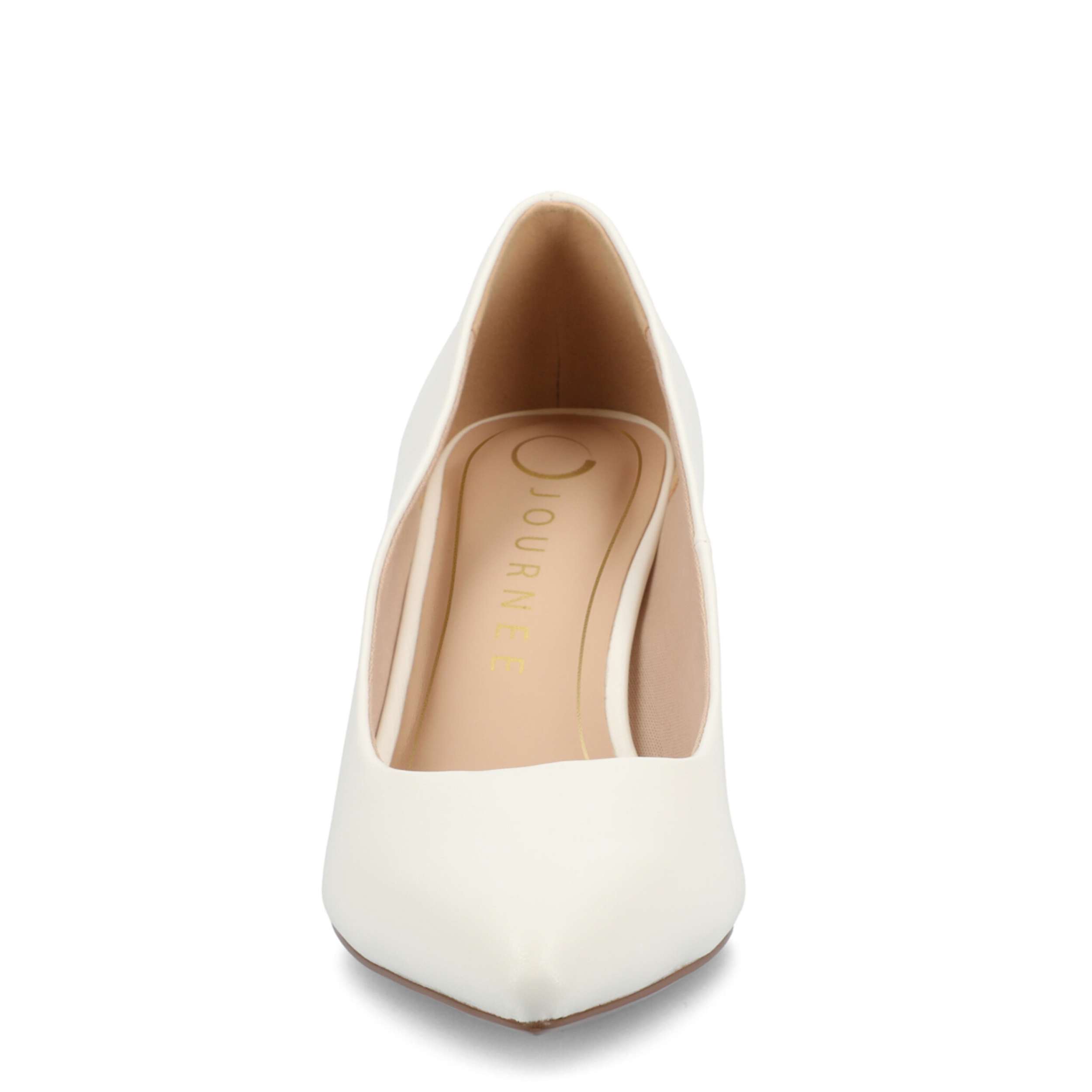 JOURNEE COLLECTION-WOMENS SCYLEE PUMP-WHITE & 