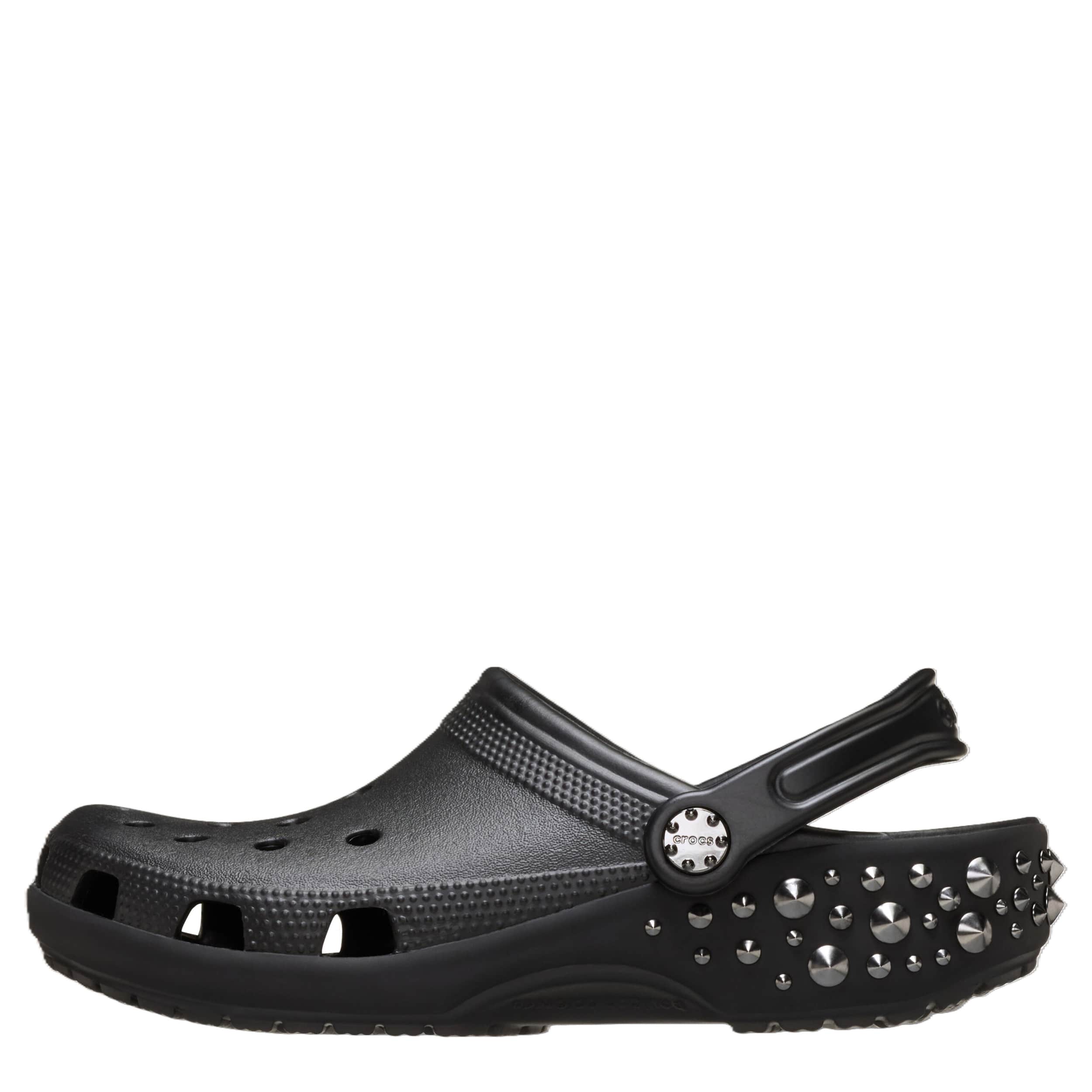 CROCS WOMENS CLASSIC STUDDED CLOG - BLACK