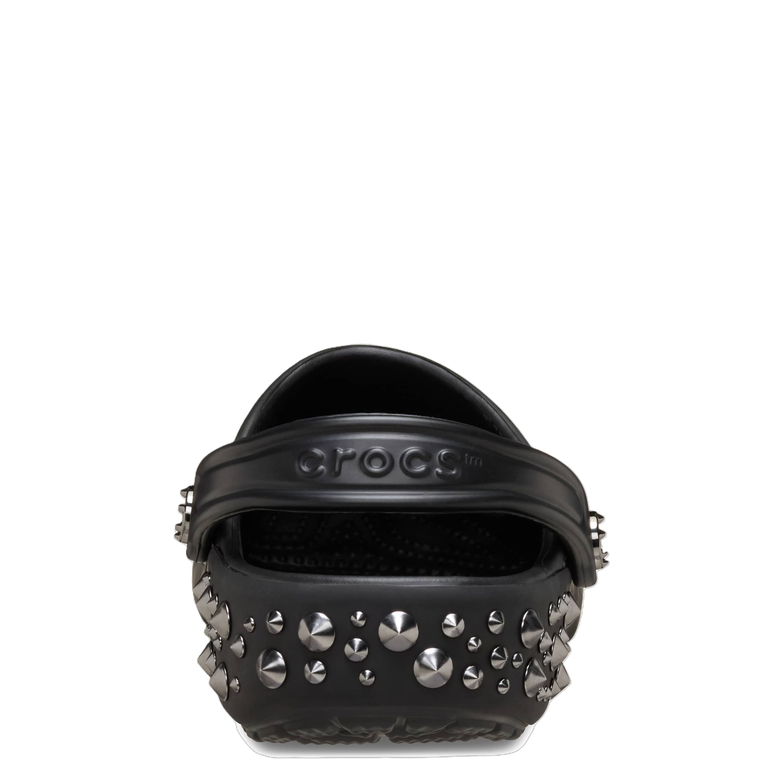 CROCS WOMENS CLASSIC STUDDED CLOG - BLACK