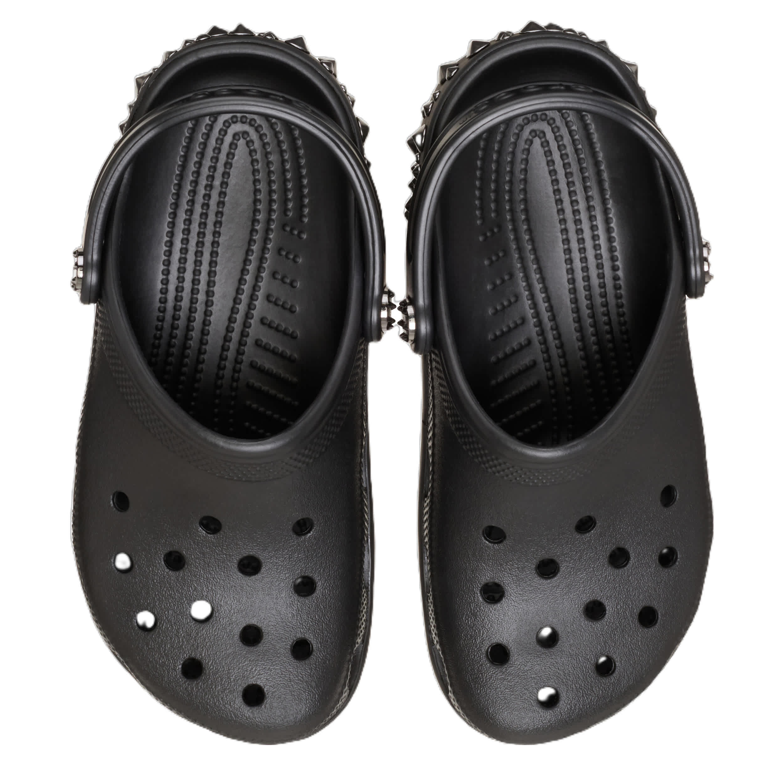 CROCS WOMENS CLASSIC STUDDED CLOG - BLACK