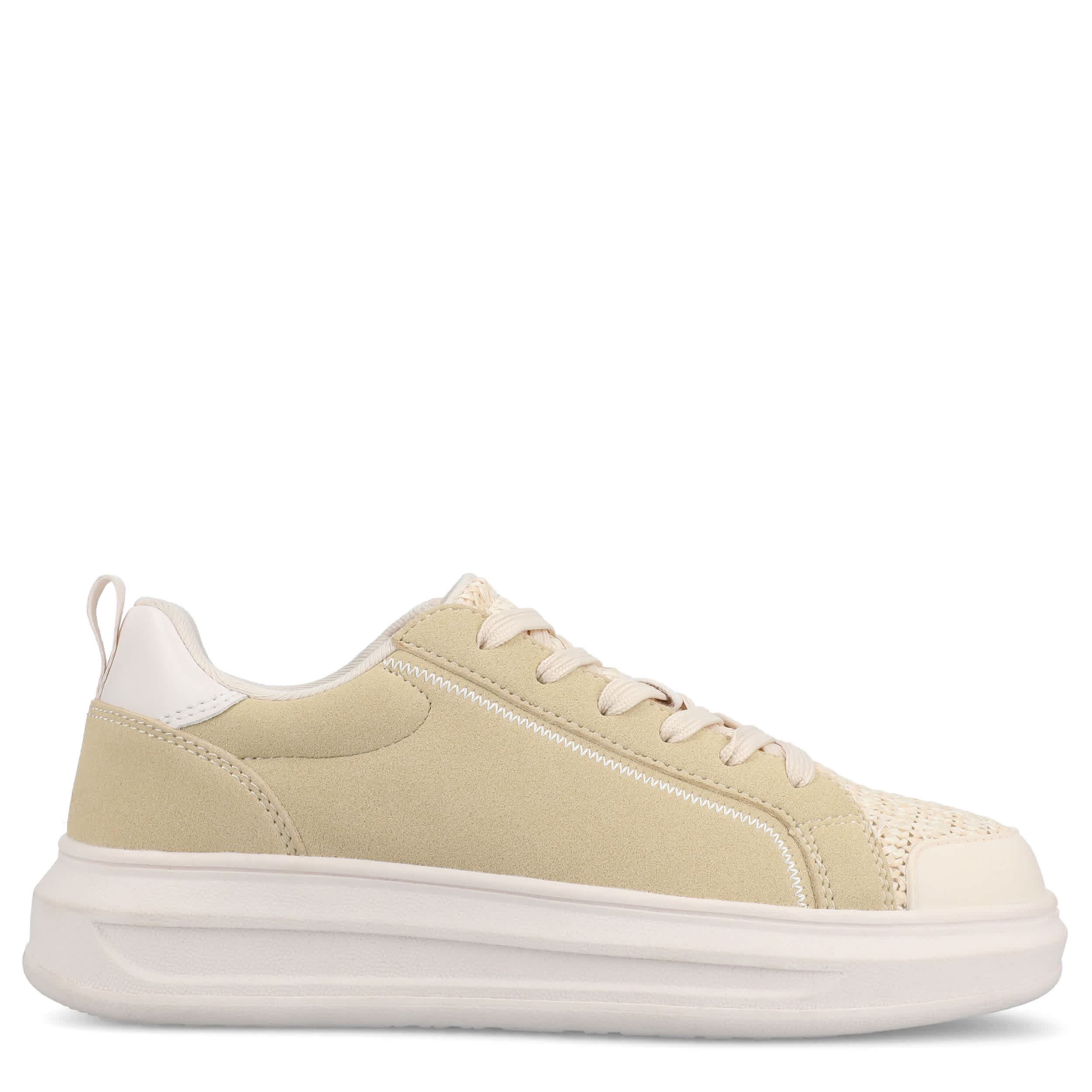 JOURNEE COLLECTION-WOMENS MEEYA SNEAKER-NATURAL & 
