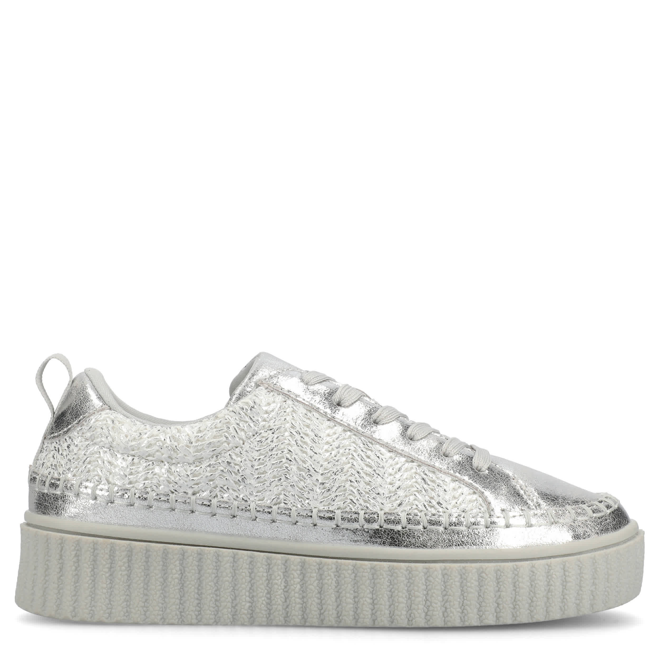 JOURNEE COLLECTION-WOMENS PAZEY SNEAKER-SILVER & 