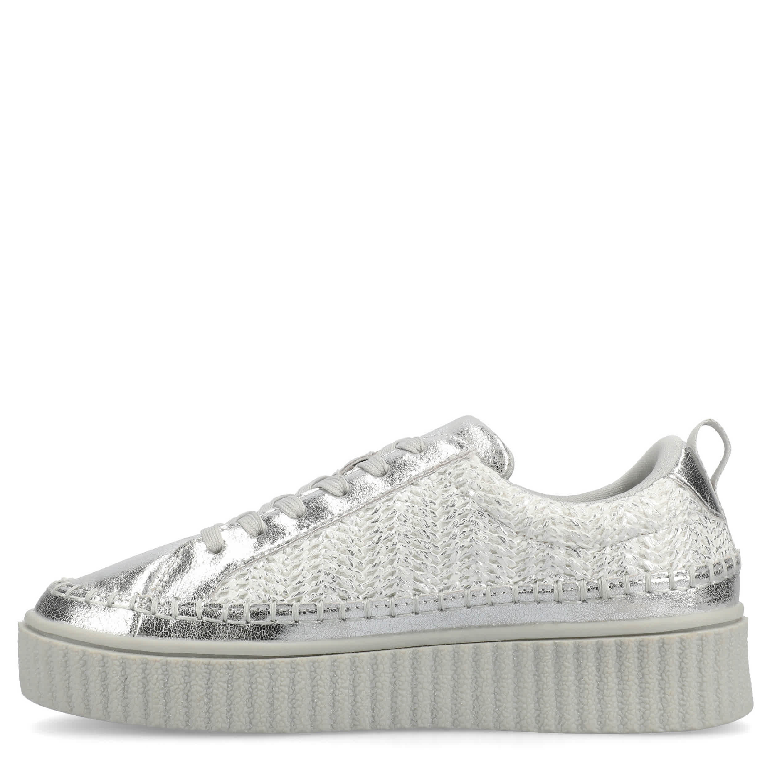 JOURNEE COLLECTION-WOMENS PAZEY SNEAKER-SILVER & 
