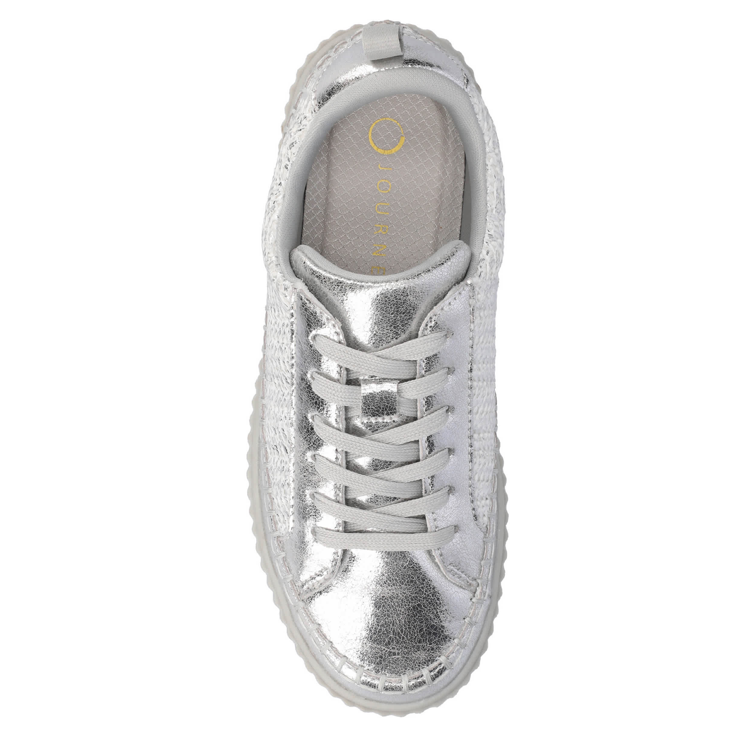JOURNEE COLLECTION-WOMENS PAZEY SNEAKER-SILVER & 