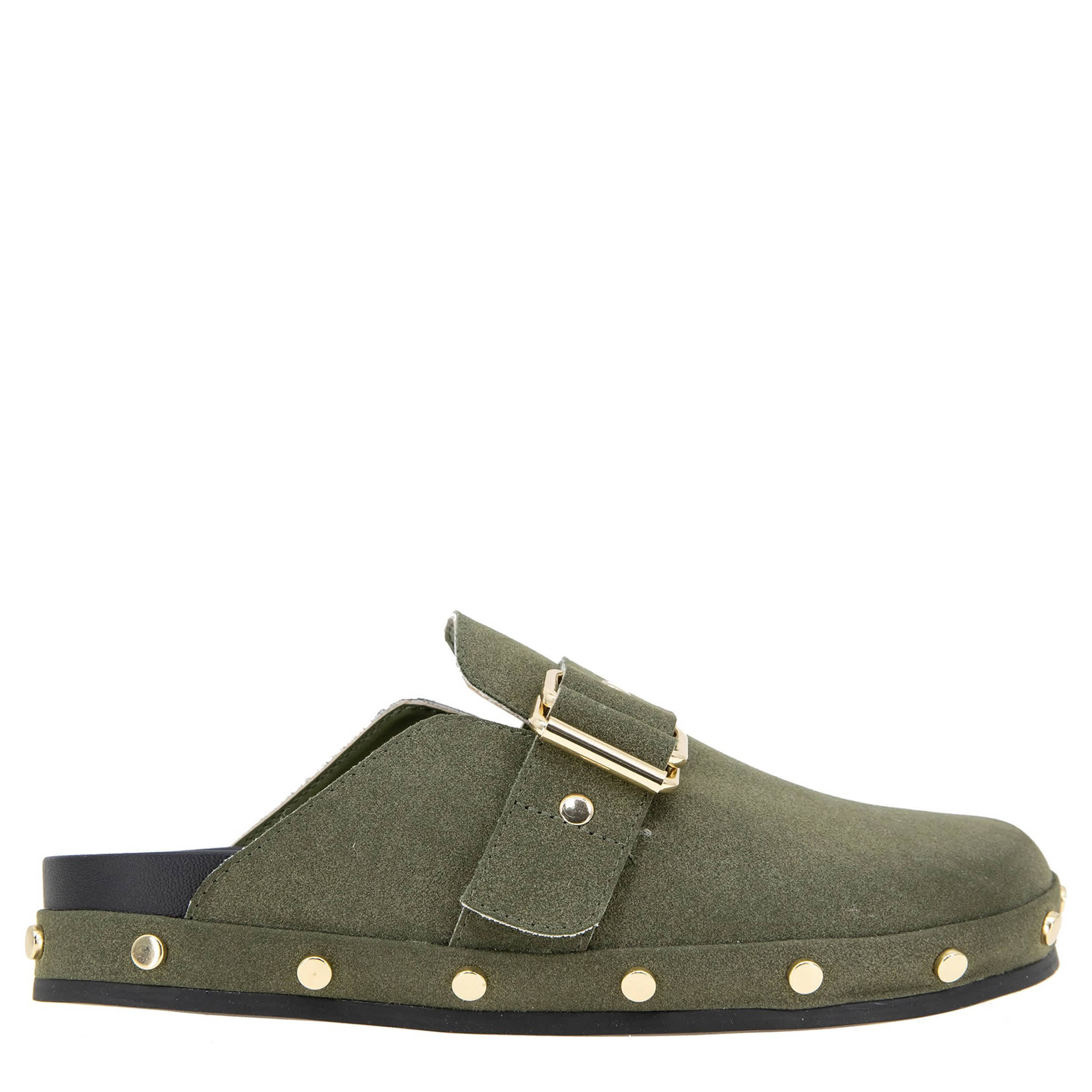 BCBG GENERATION-WOMENS HAISLEY CLOG-OLIVE & 