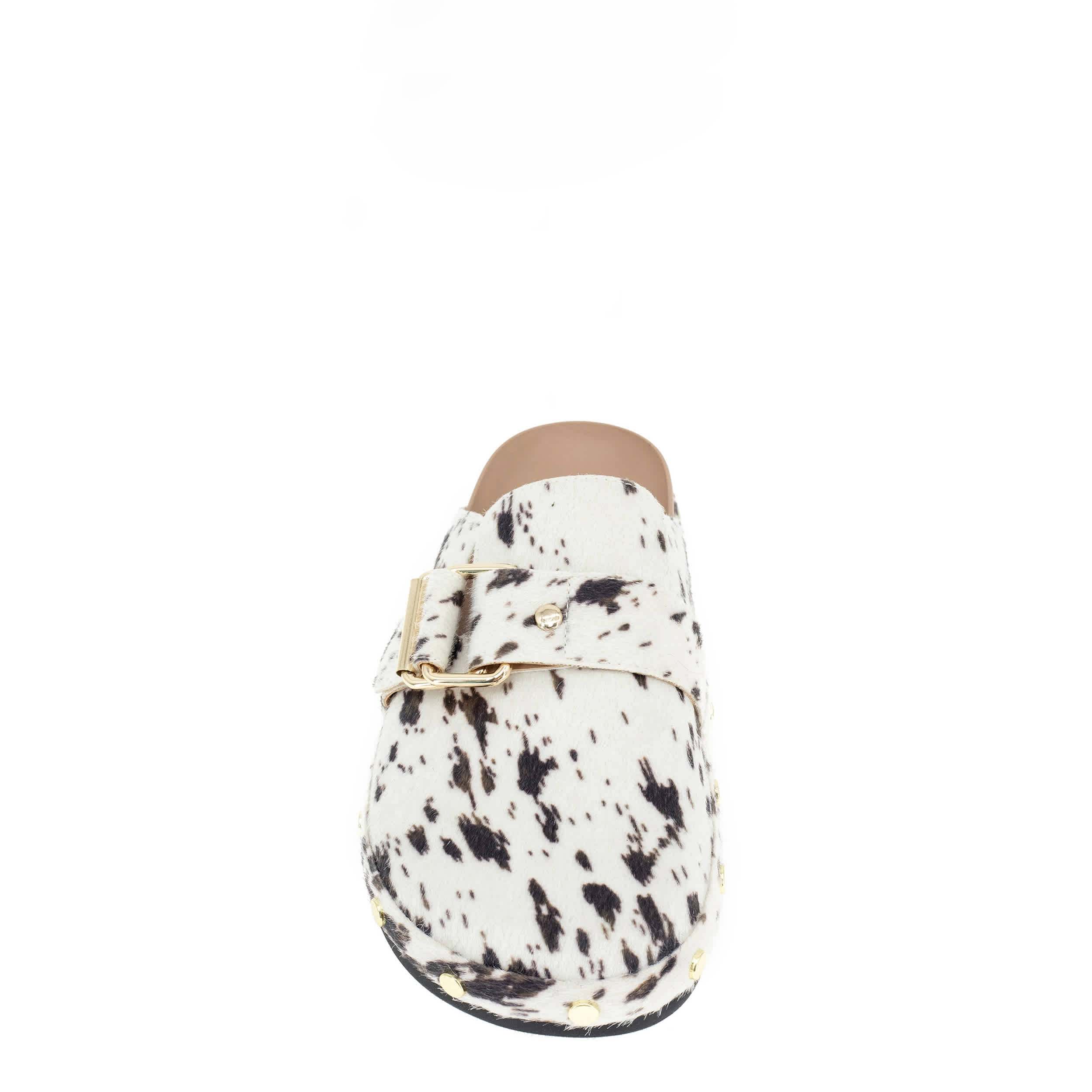BCBG GENERATION-WOMENS HAISLEY CLOG-WHITE & BLACK
