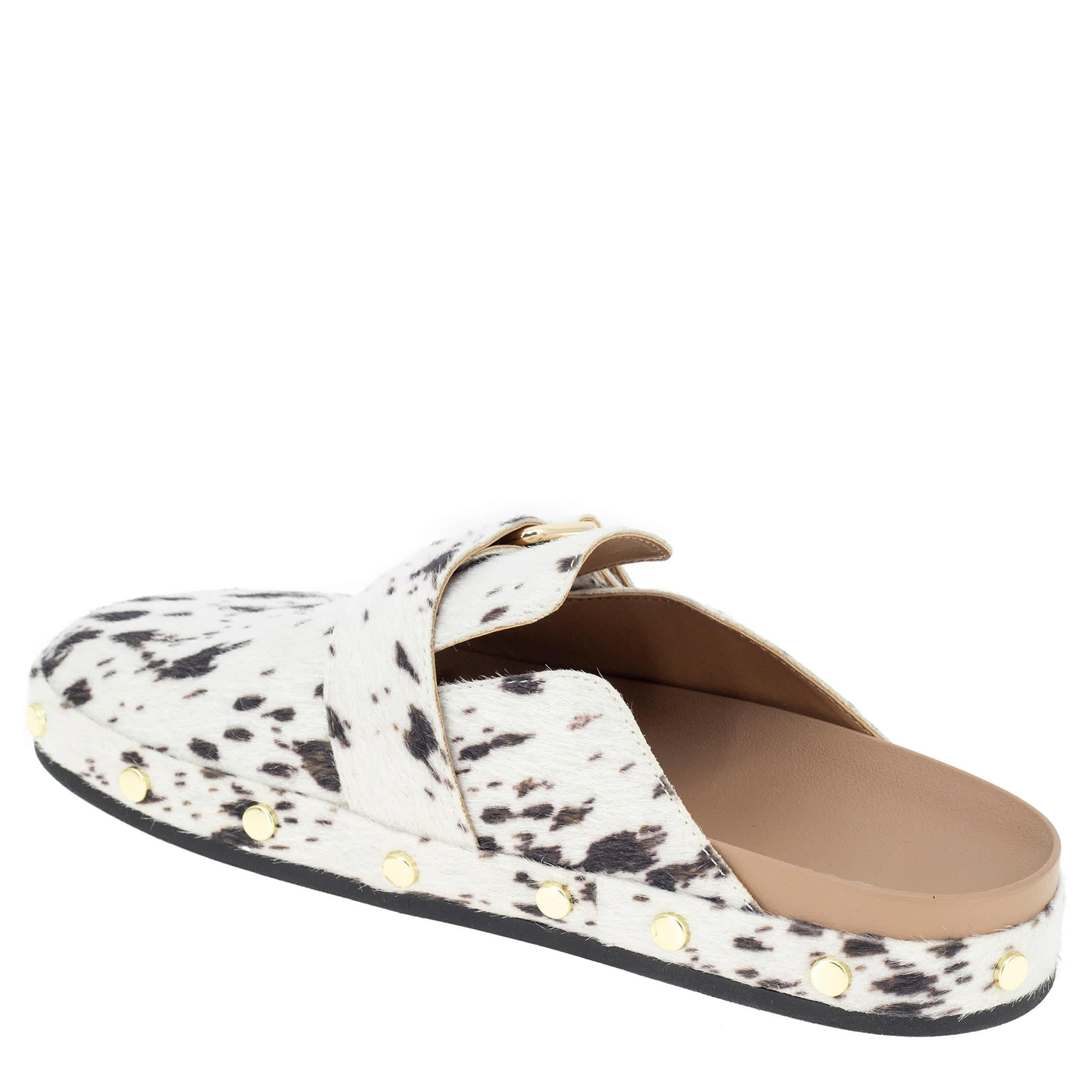 BCBG GENERATION-WOMENS HAISLEY CLOG-WHITE & BLACK