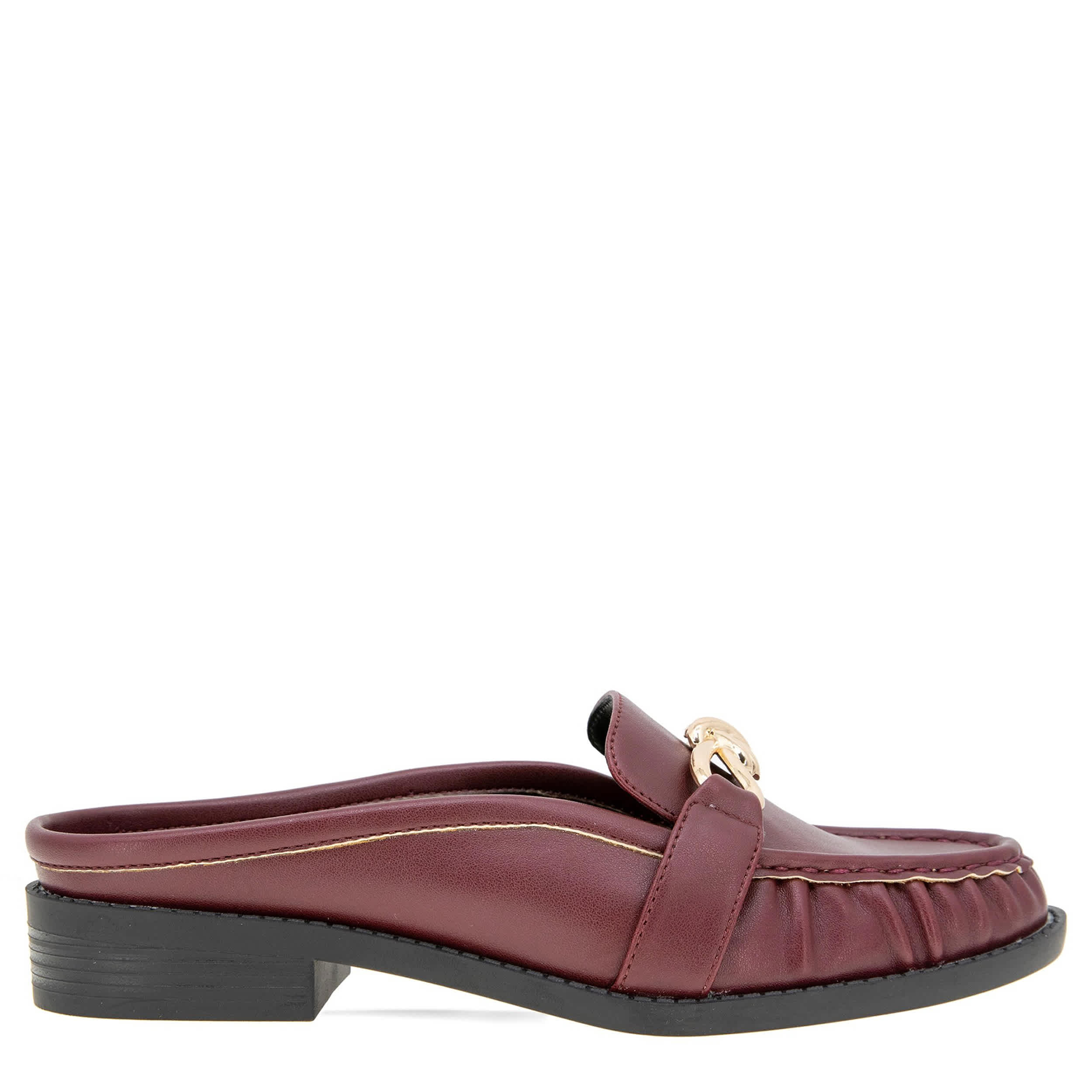 BCBG GENERATION-WOMENS KAARA CLOG-DARK RED & 