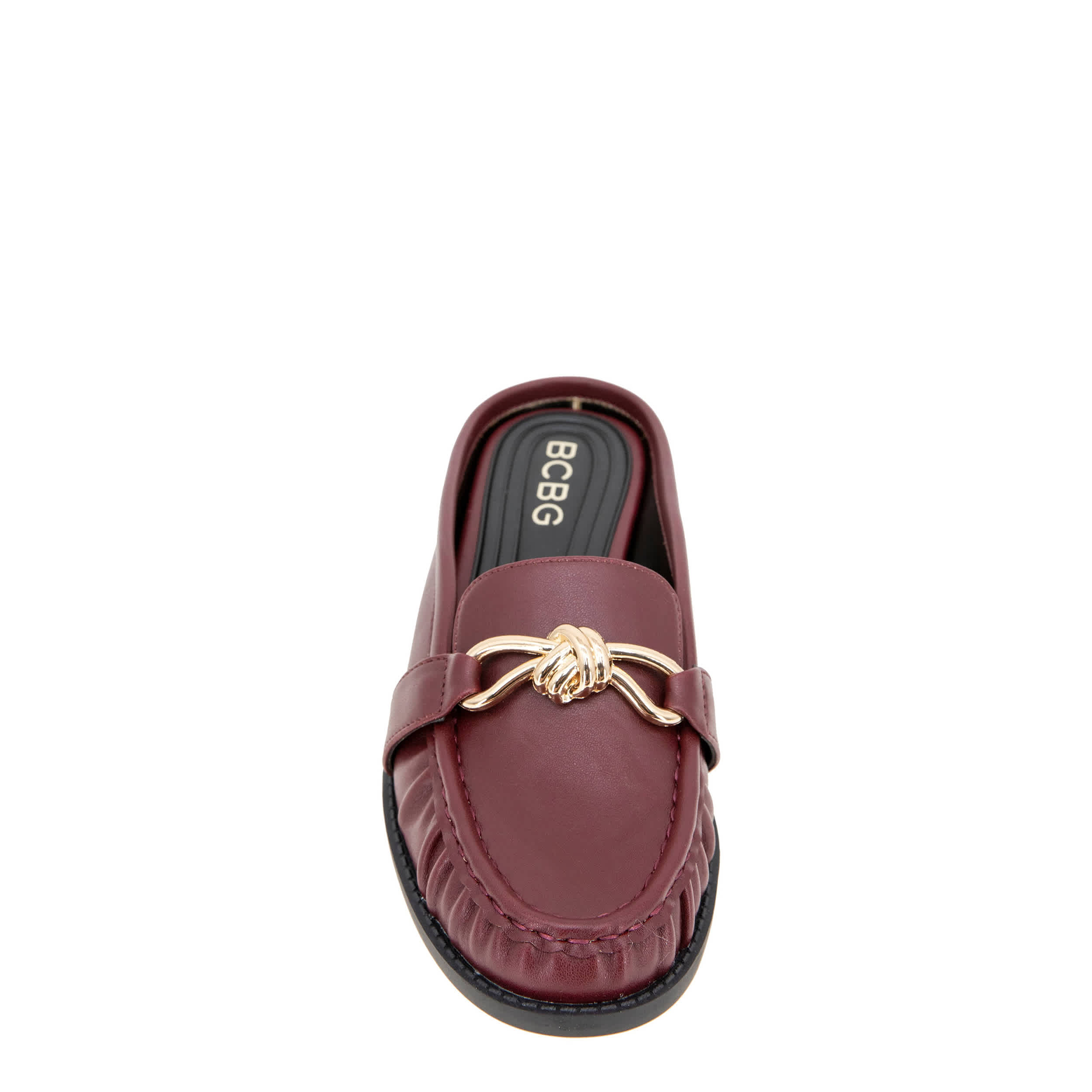 BCBG GENERATION-WOMENS KAARA CLOG-DARK RED & 