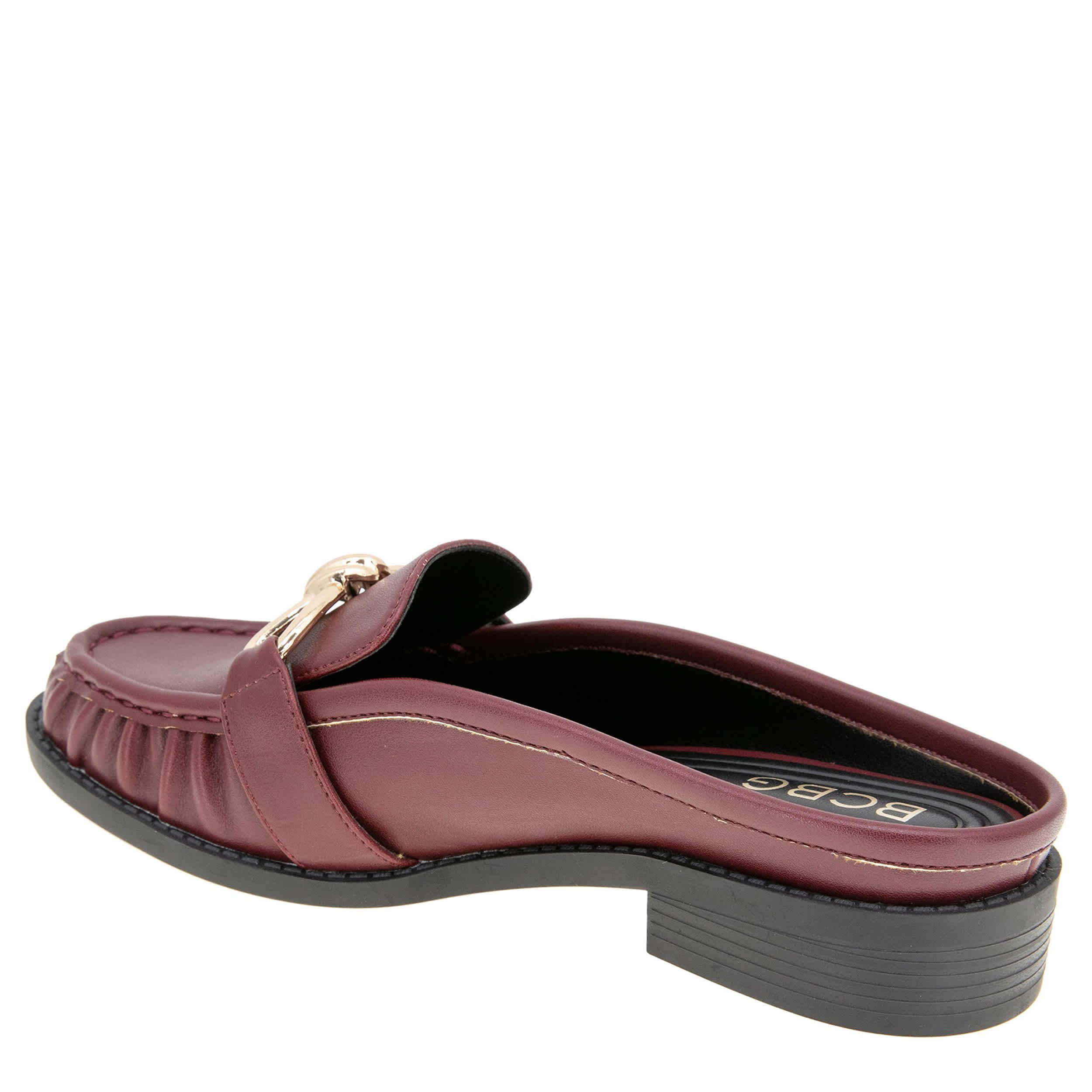 BCBG GENERATION-WOMENS KAARA CLOG-DARK RED & 