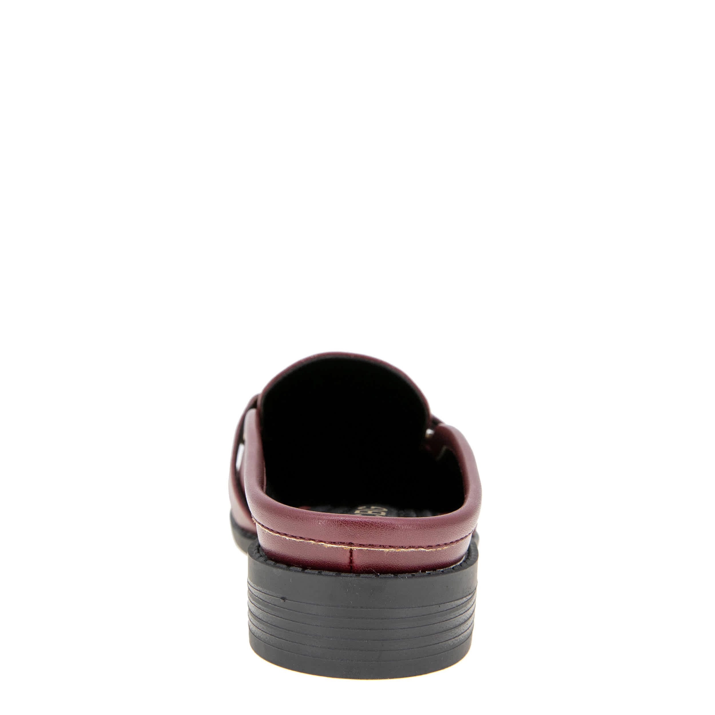BCBG GENERATION-WOMENS KAARA CLOG-DARK RED & 