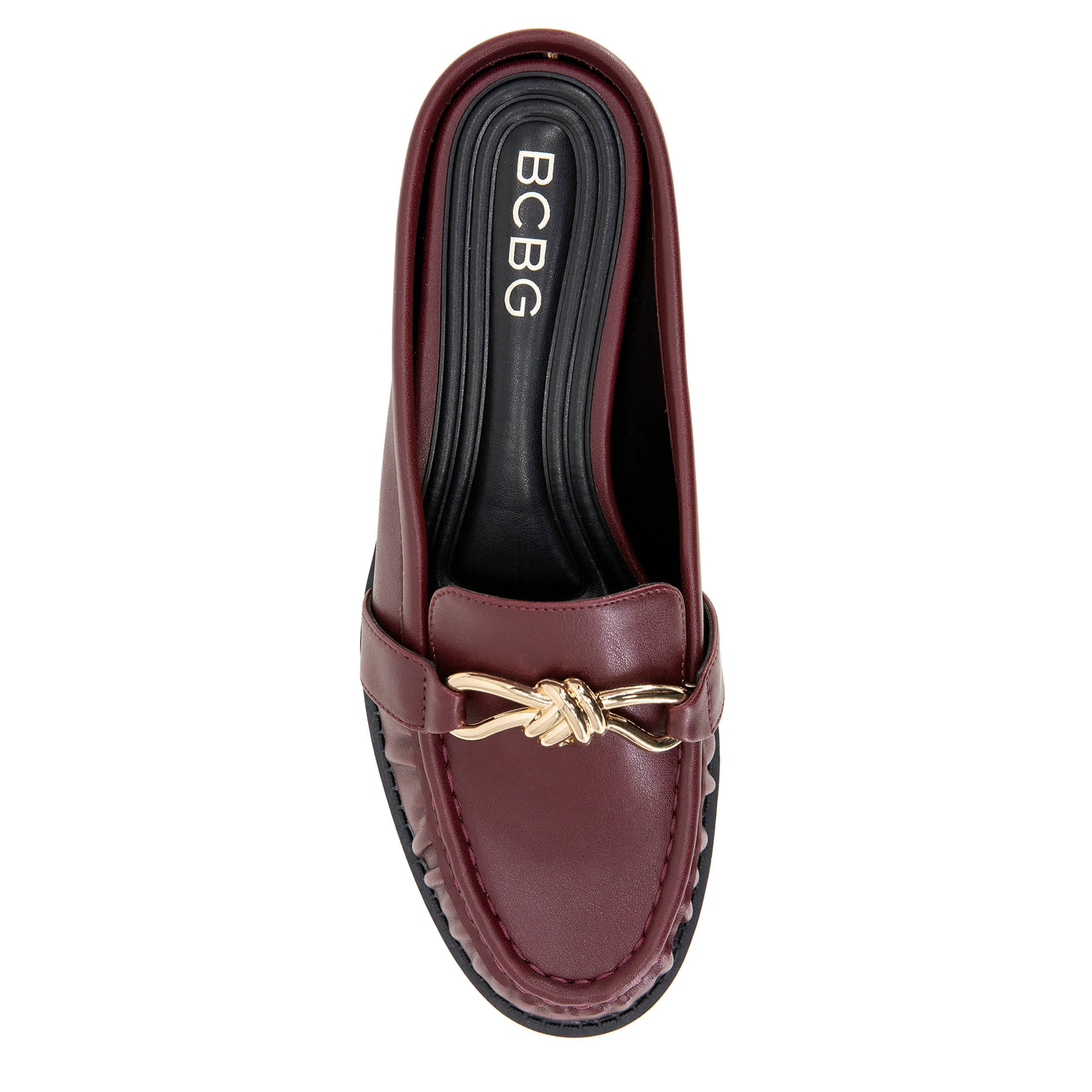 BCBG GENERATION-WOMENS KAARA CLOG-DARK RED & 