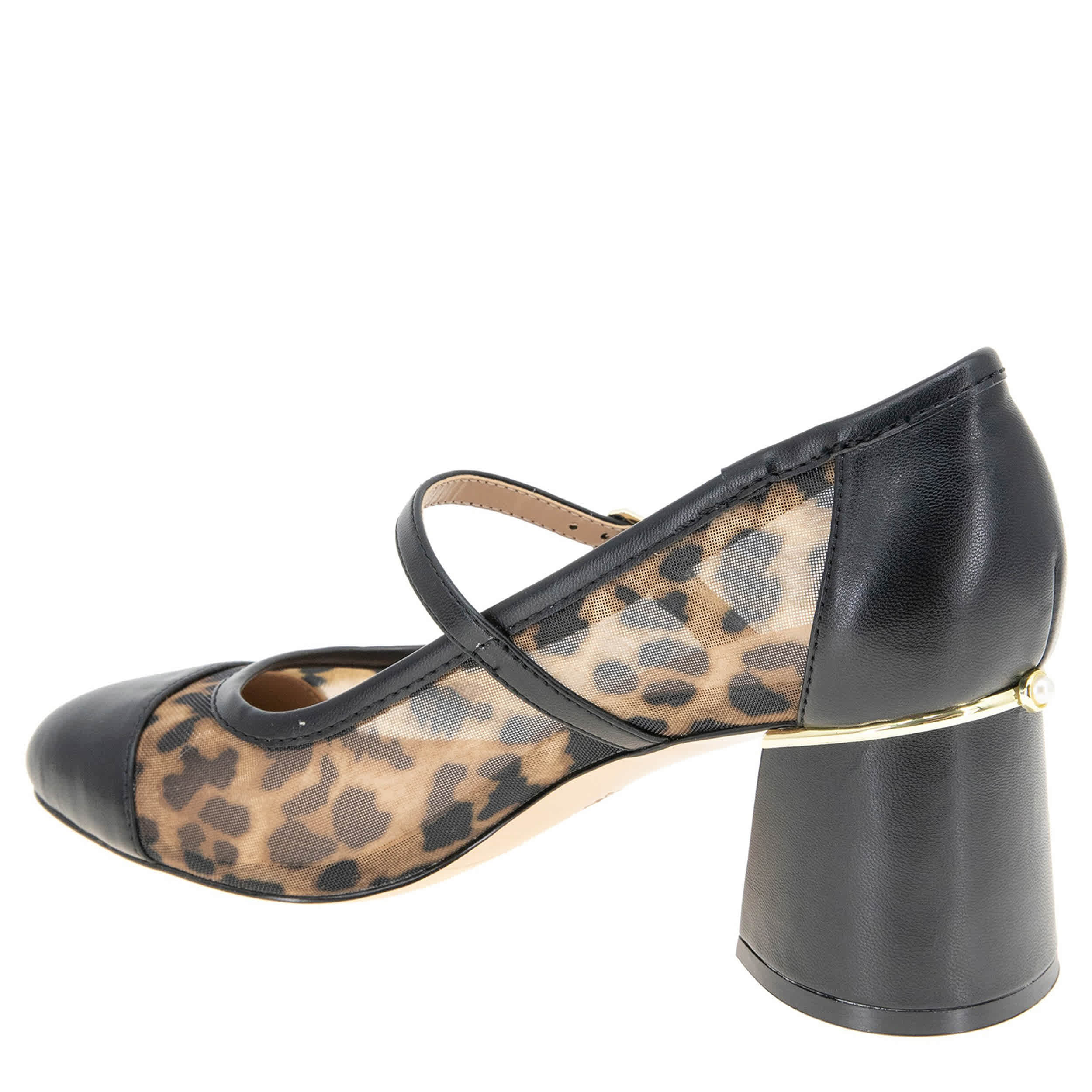 BCBG GENERATION-WOMENS MILLIE PUMP-LEOPARD & BLACK