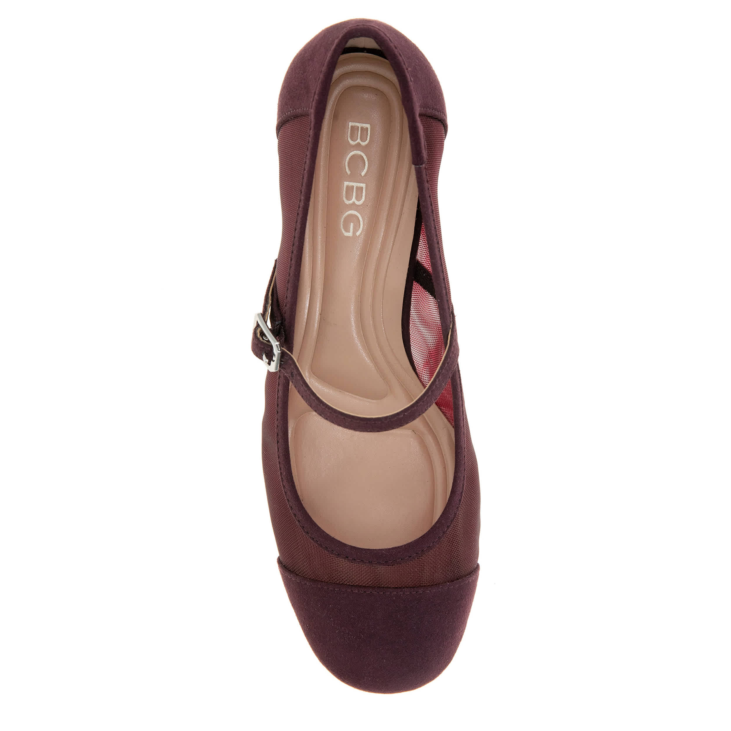 BCBG GENERATION-WOMENS MILLIE PUMP-DARK RED & 