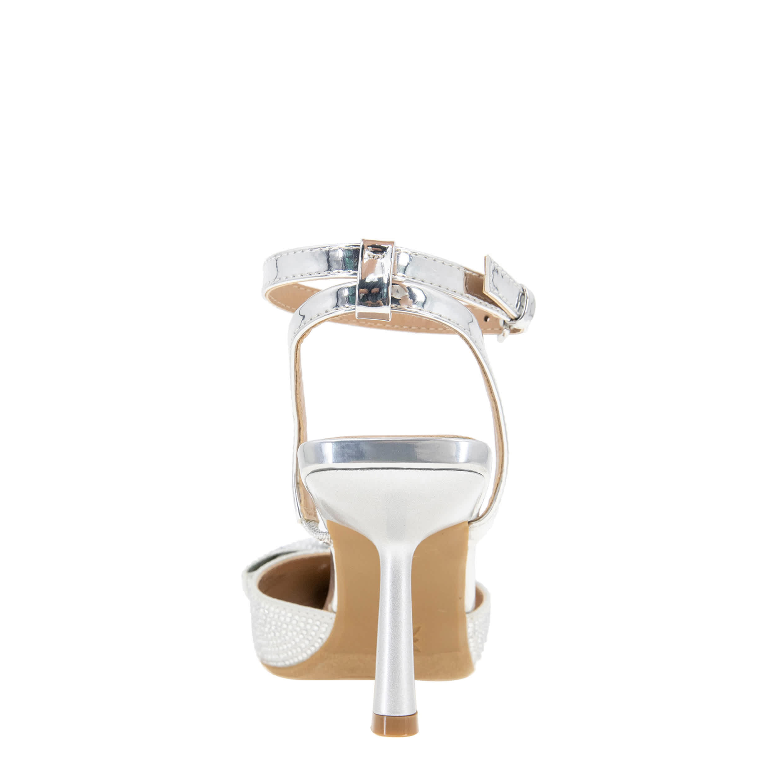 BCBG GENERATION-WOMENS IDALIA PUMP-SILVER & MED METALLIC