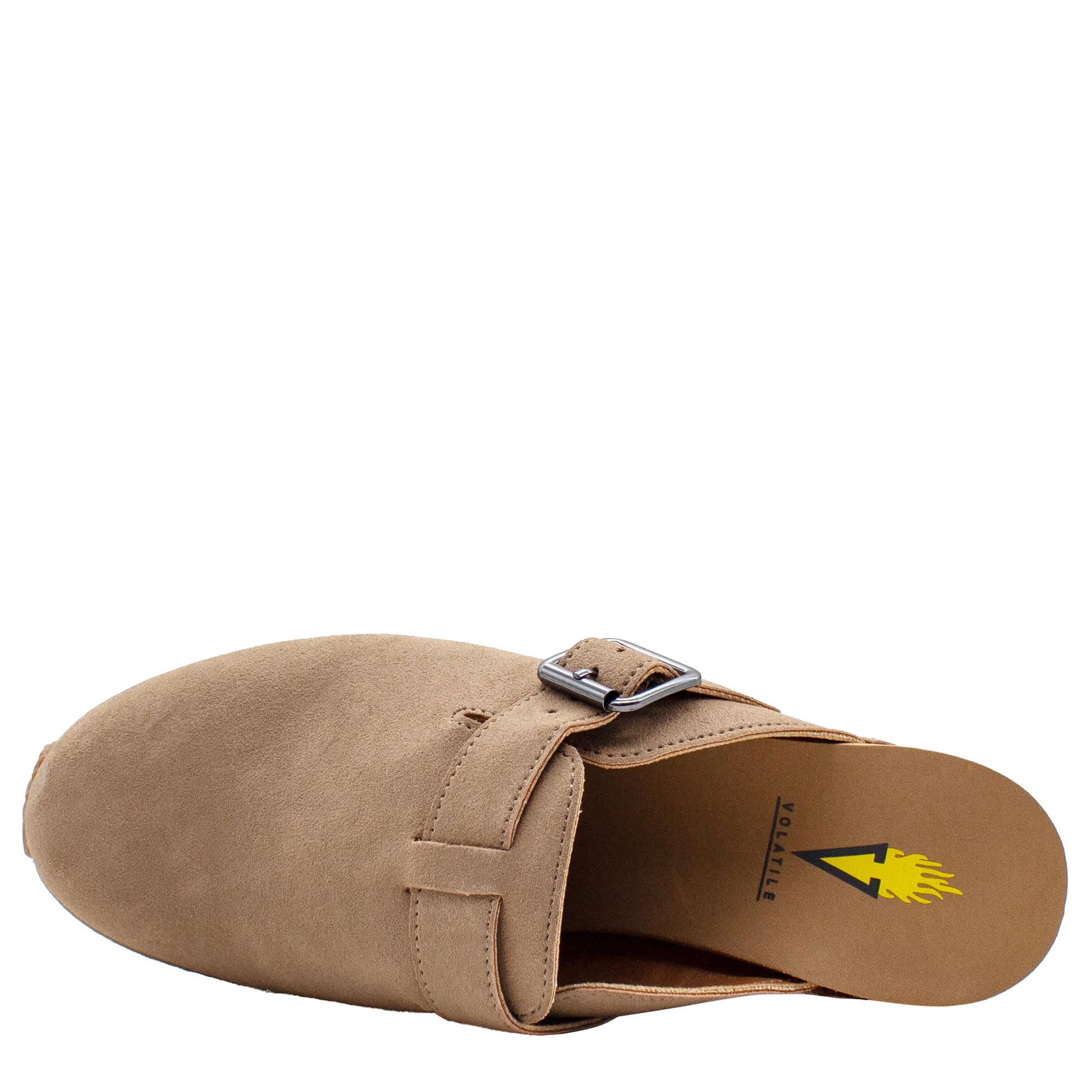 VOLATILE-WOMENS THAYER CLOG-SAND & 