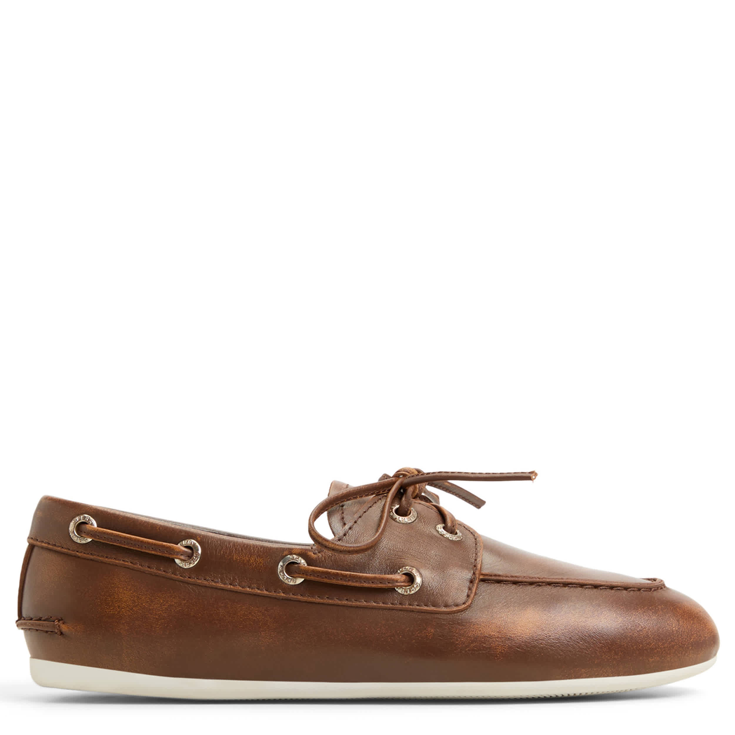 SPERRY-WOMENS SLIMBOAT BOAT SHOE-BROWN & 