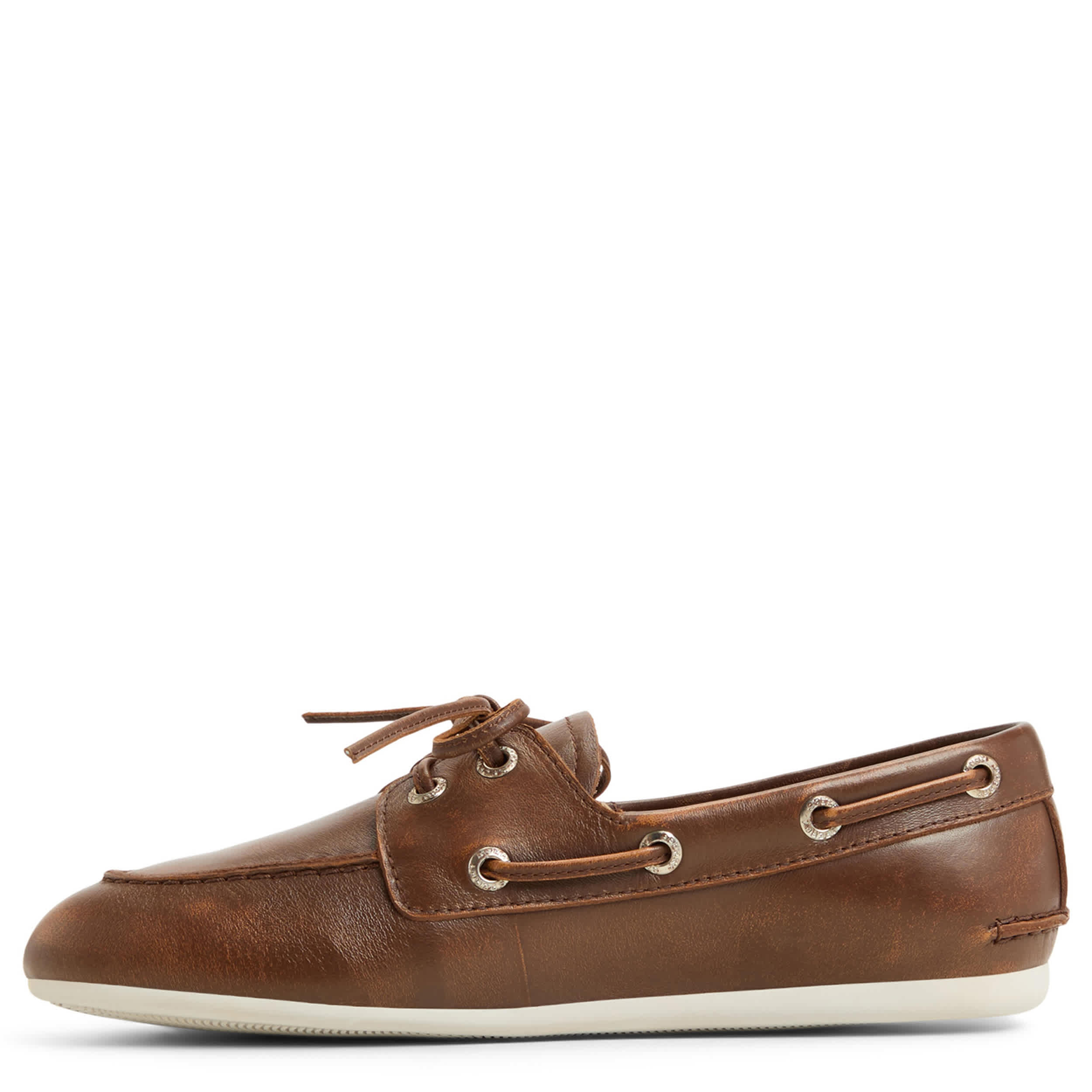 SPERRY-WOMENS SLIMBOAT BOAT SHOE-BROWN & 