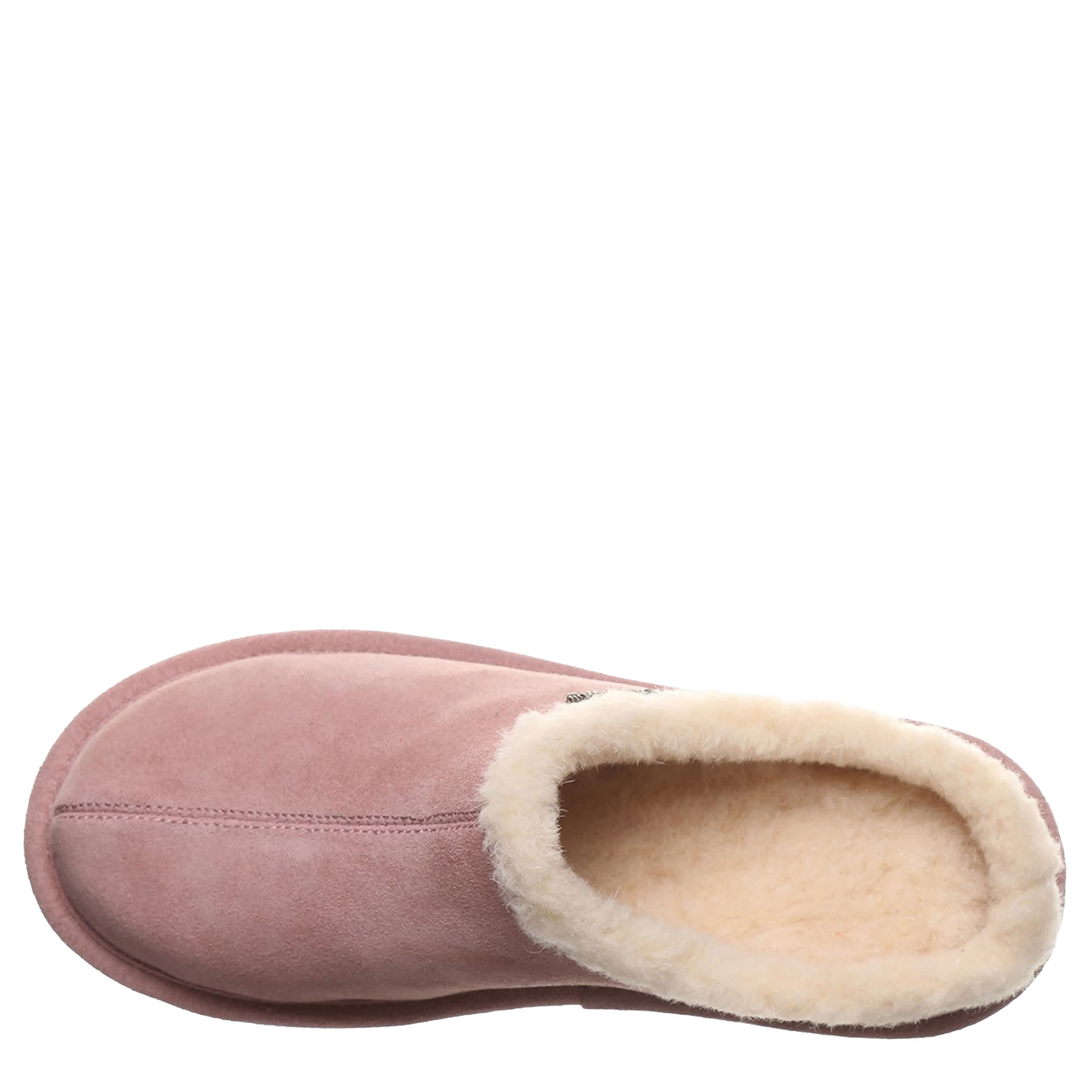 BEARPAW-WOMENS IZZY PLATFORM LO SLIPPER-PINK & 