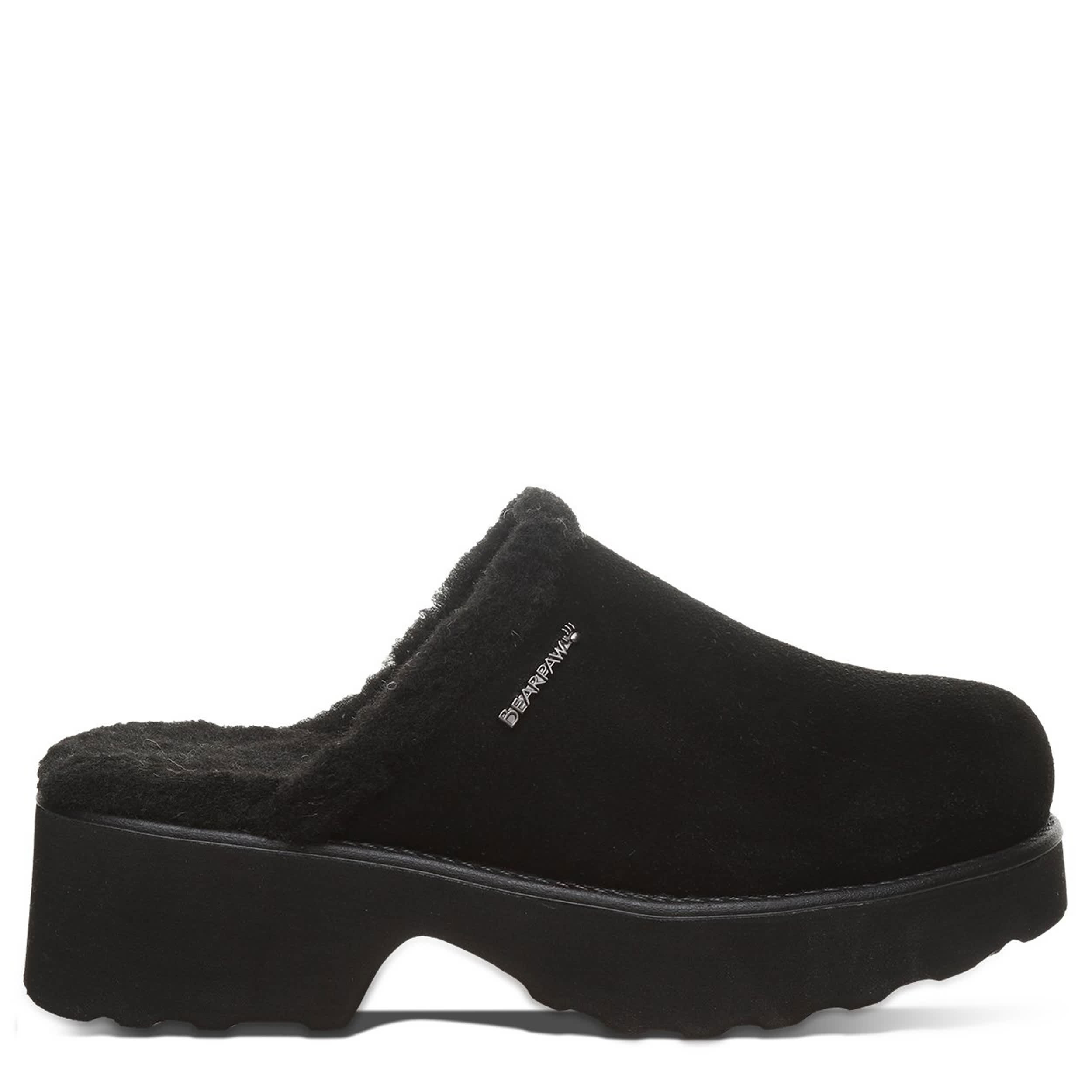 BEARPAW-WOMENS MARNIE CLOG-BLACK & 