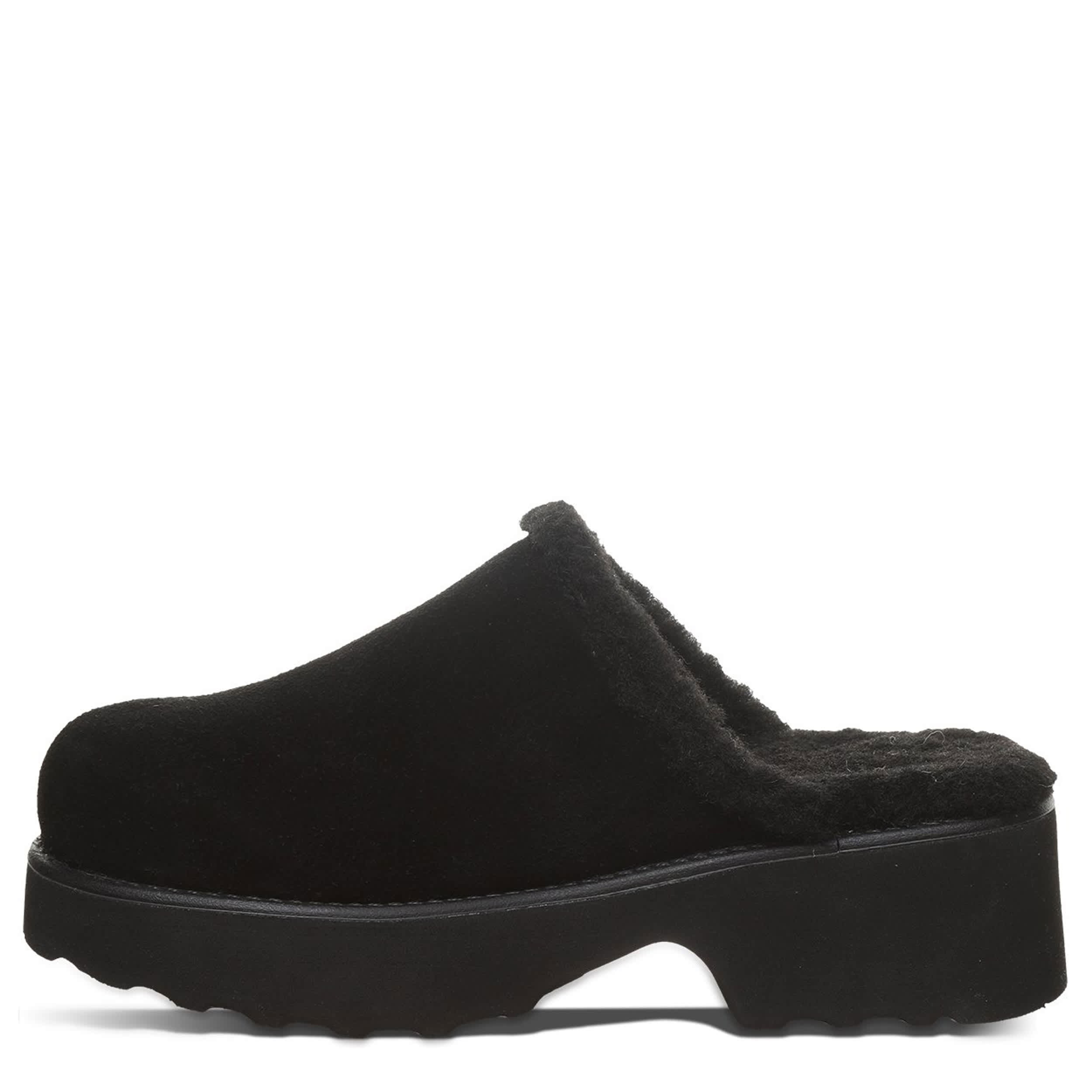 BEARPAW-WOMENS MARNIE CLOG-BLACK & 