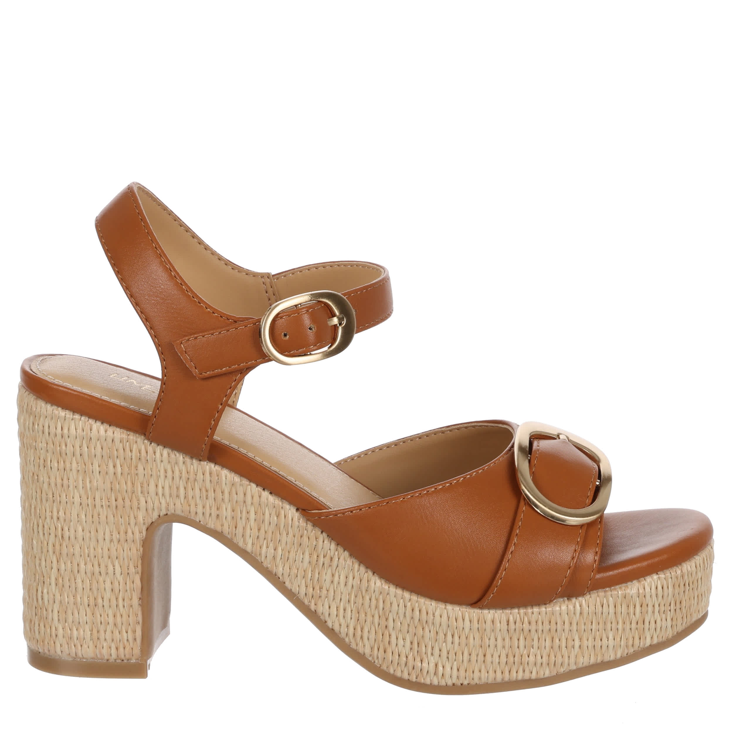 LIMELIGHT-WOMENS CASSEY PLATFORM SANDAL-COGNAC & 