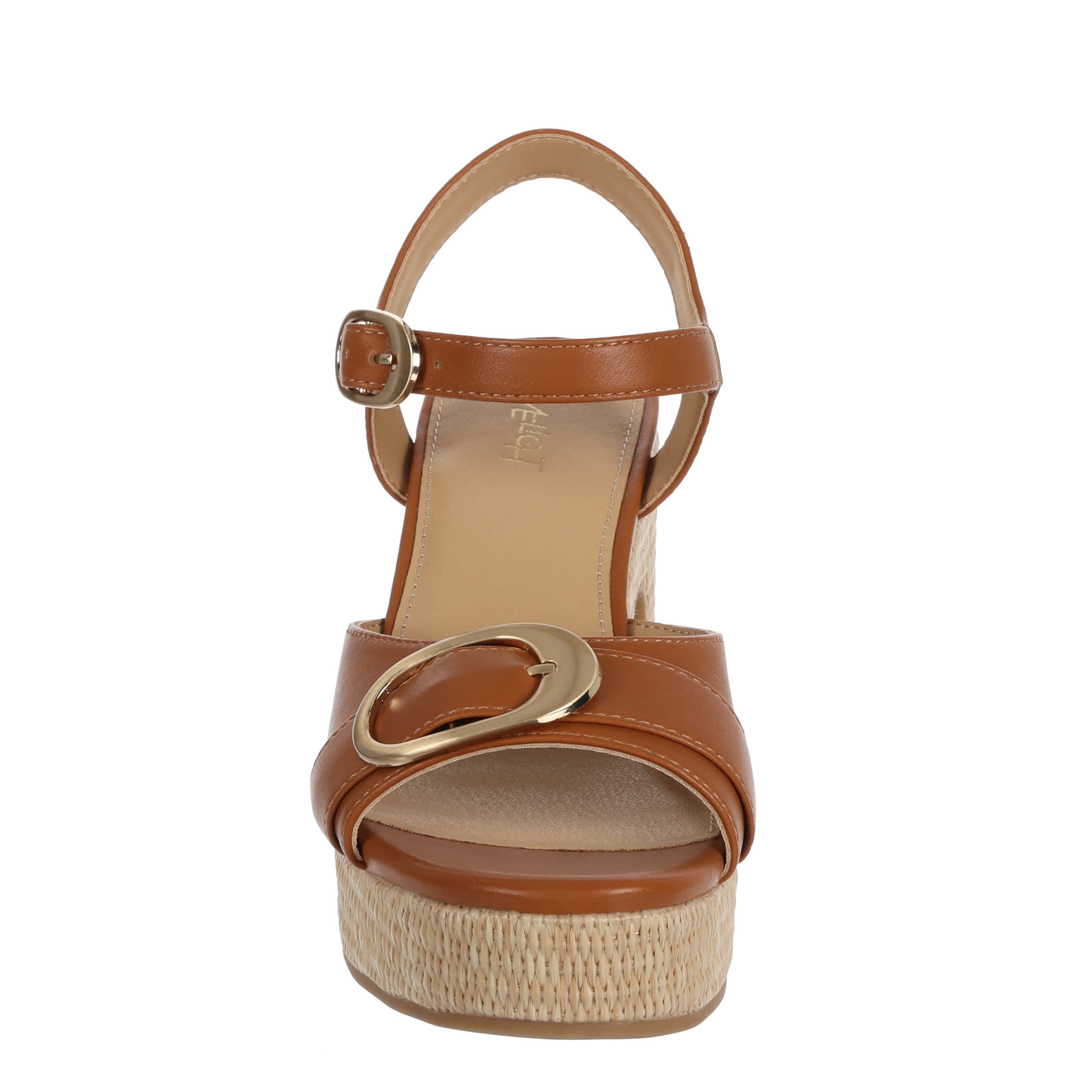 LIMELIGHT-WOMENS CASSEY PLATFORM SANDAL-COGNAC & 
