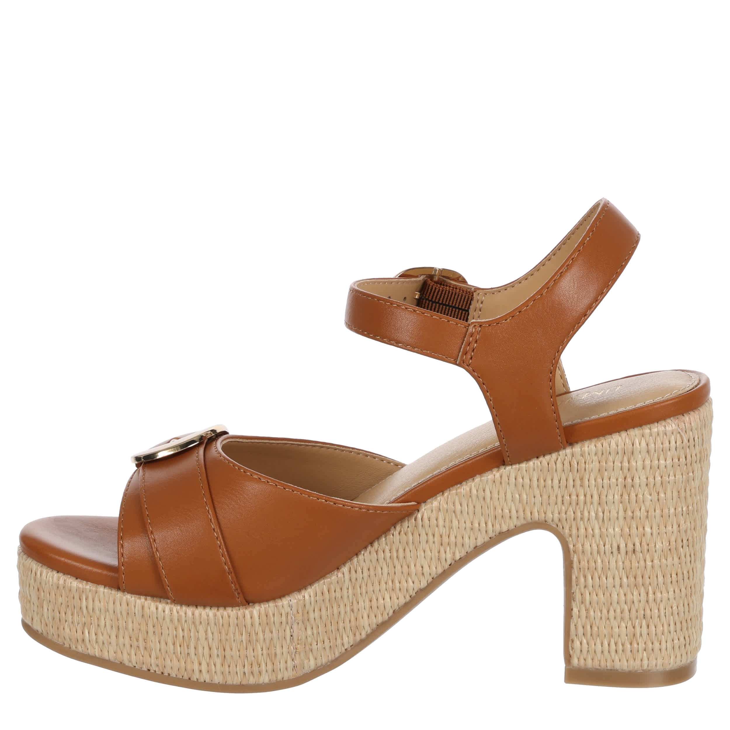 LIMELIGHT-WOMENS CASSEY PLATFORM SANDAL-COGNAC & 