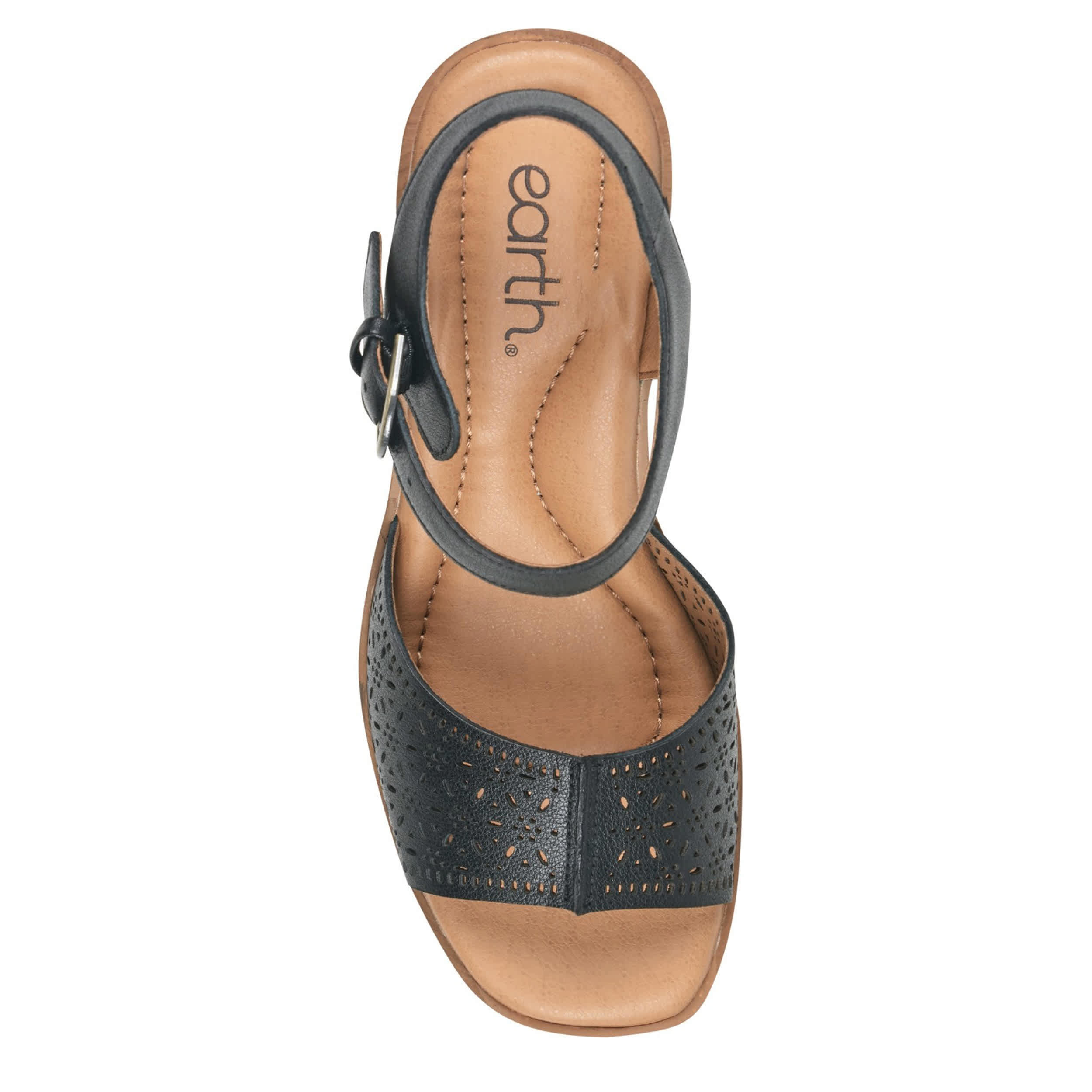 EARTH-WOMENS QUINTY PLATFORM SANDAL-BLACK & 