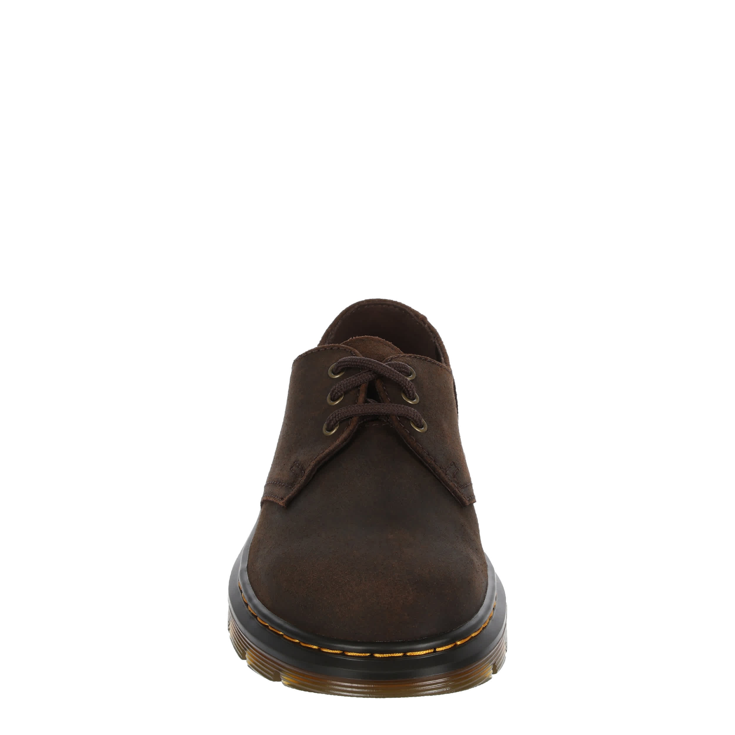 DR.MARTENS-WOMENS APRILE 3 EYE OXFORD-DARK BROWN & 