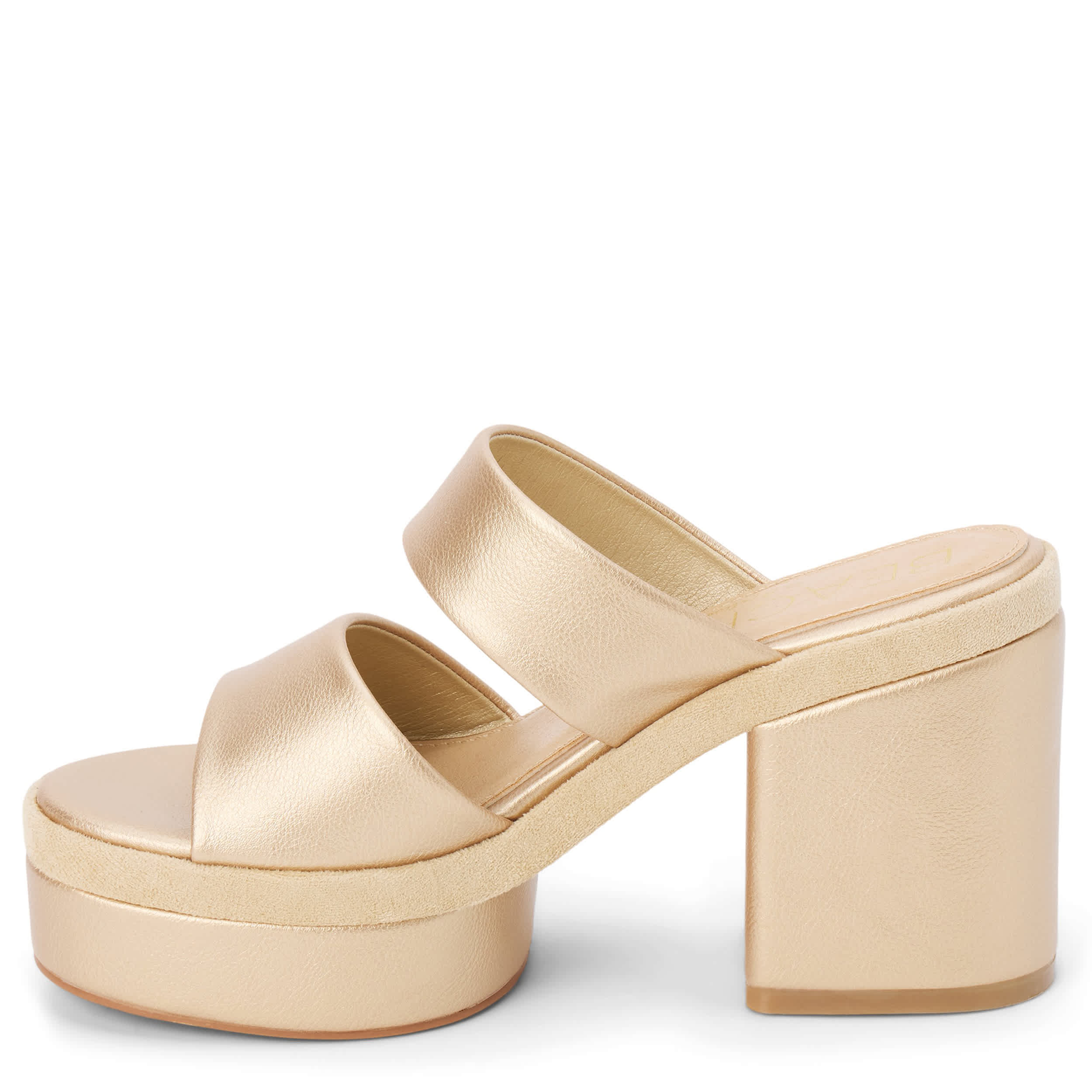 BEACH-WOMENS GRAHAM PLATFORM SANDAL-GOLD & GOLD
