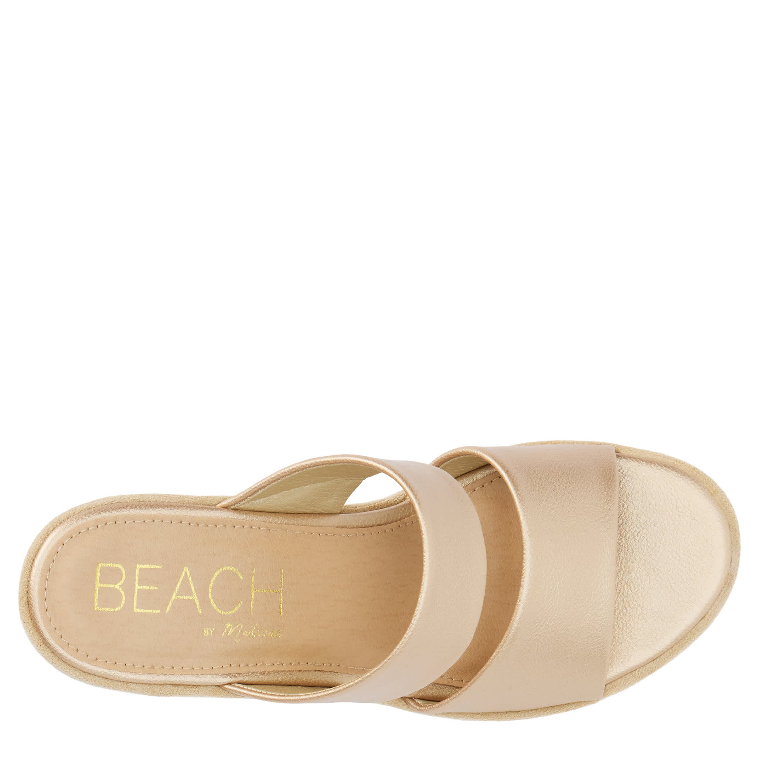 BEACH-WOMENS GRAHAM PLATFORM SANDAL-GOLD & GOLD