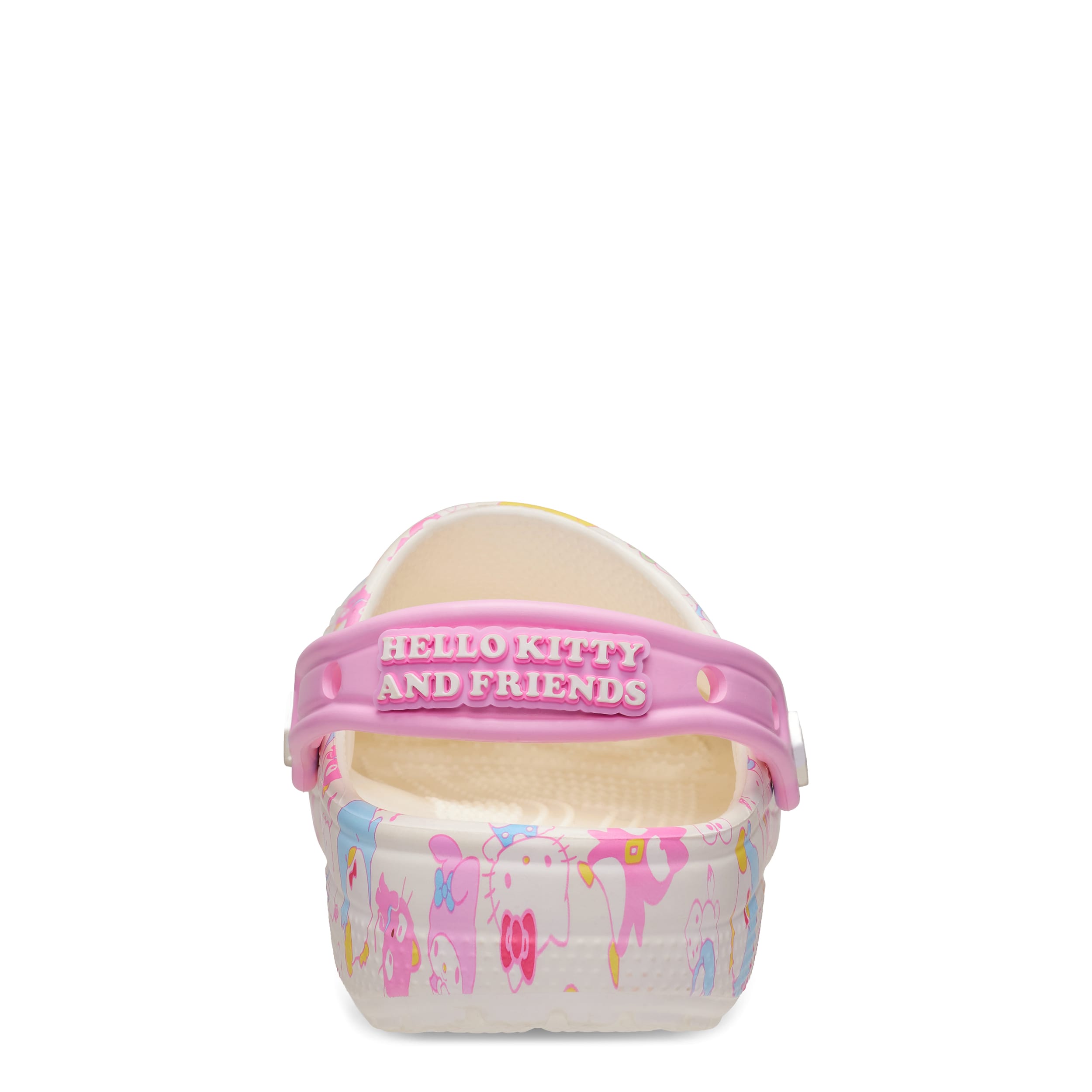 CROCS-WOMENS HELLO KITTY CLASSIC CLOG-WHITE & MULTICOLOR