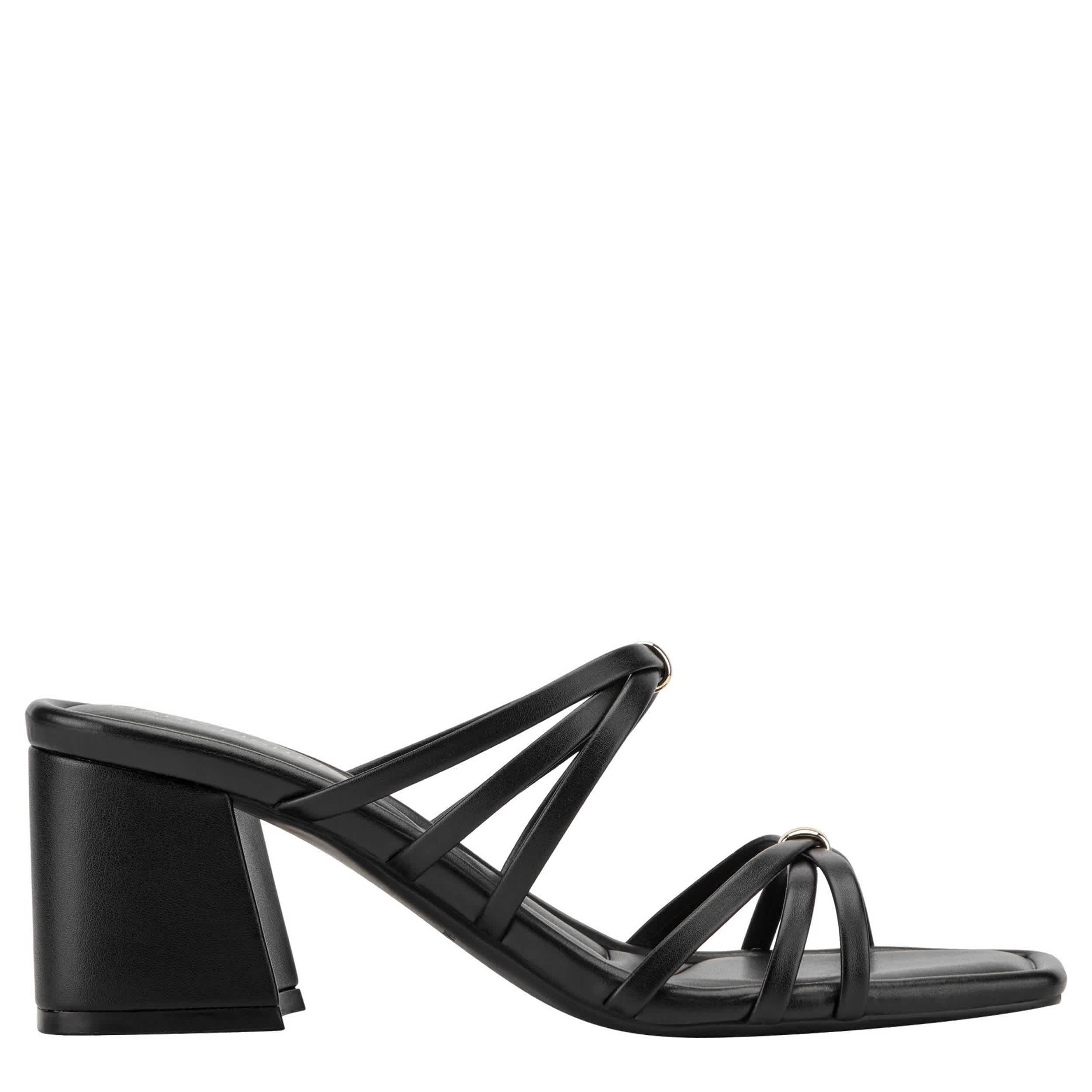MARC FISHER-WOMENS GABBER SANDAL-BLACK & 