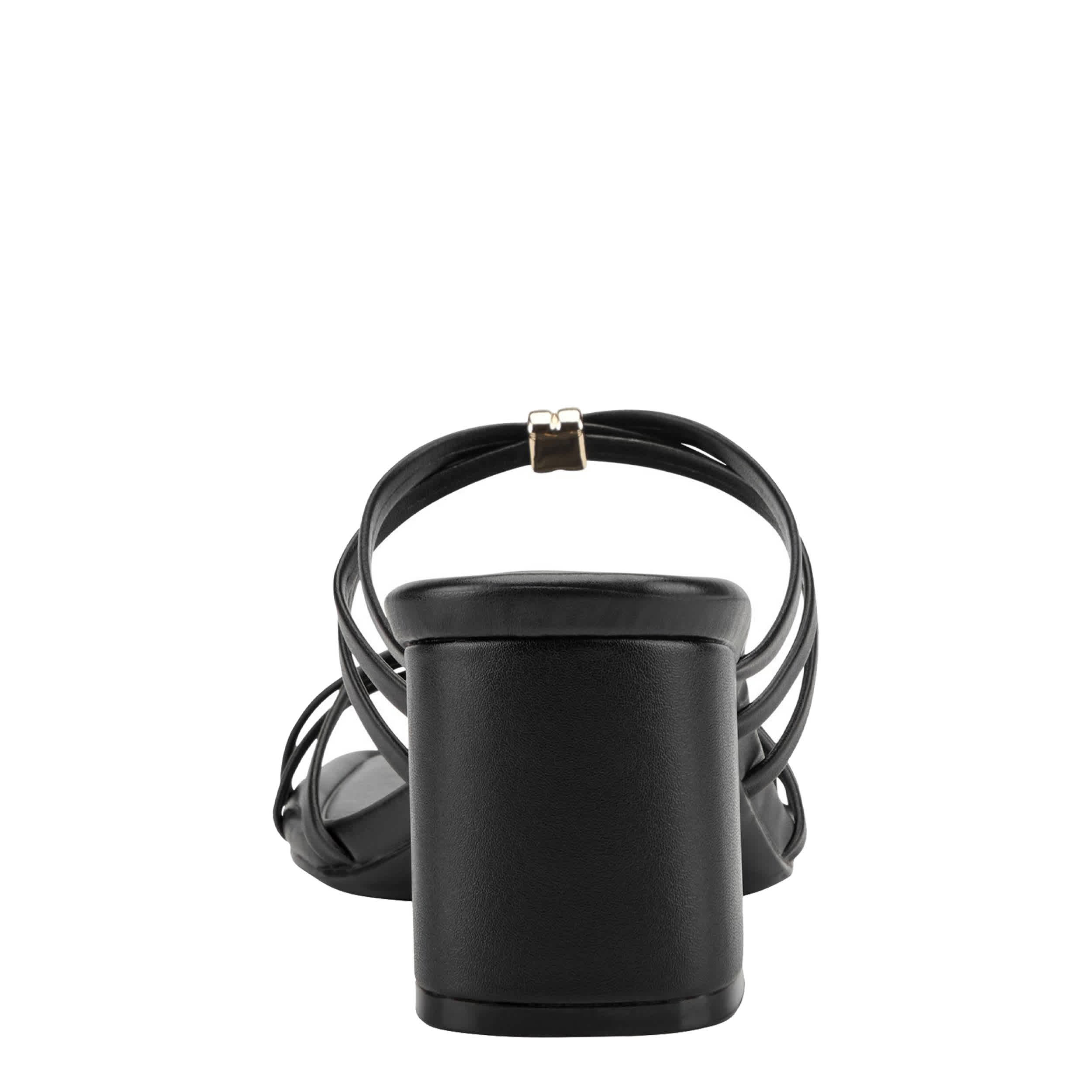 MARC FISHER-WOMENS GABBER SANDAL-BLACK & 