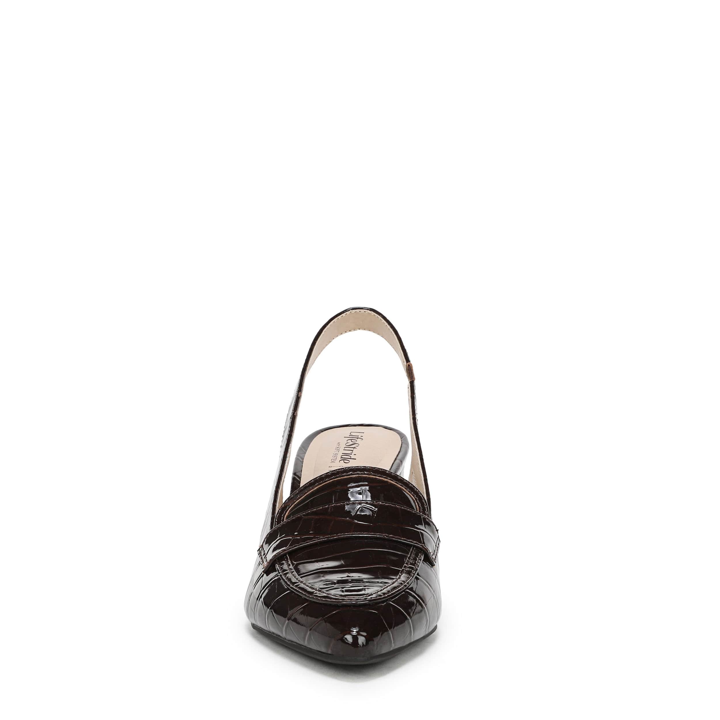 LIFESTRIDE-WOMENS ANGEL PUMP-CHOCOLATE & BROWN