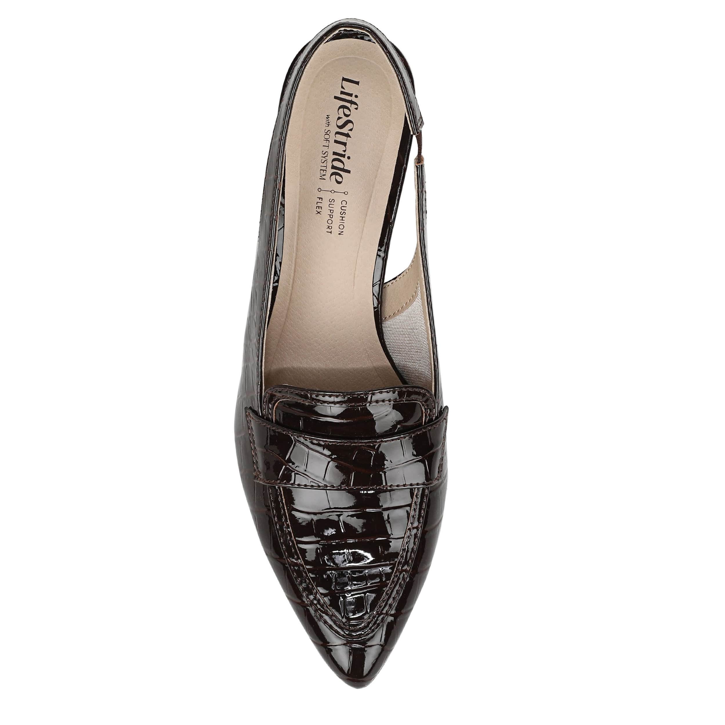 LIFESTRIDE-WOMENS ANGEL PUMP-CHOCOLATE & BROWN