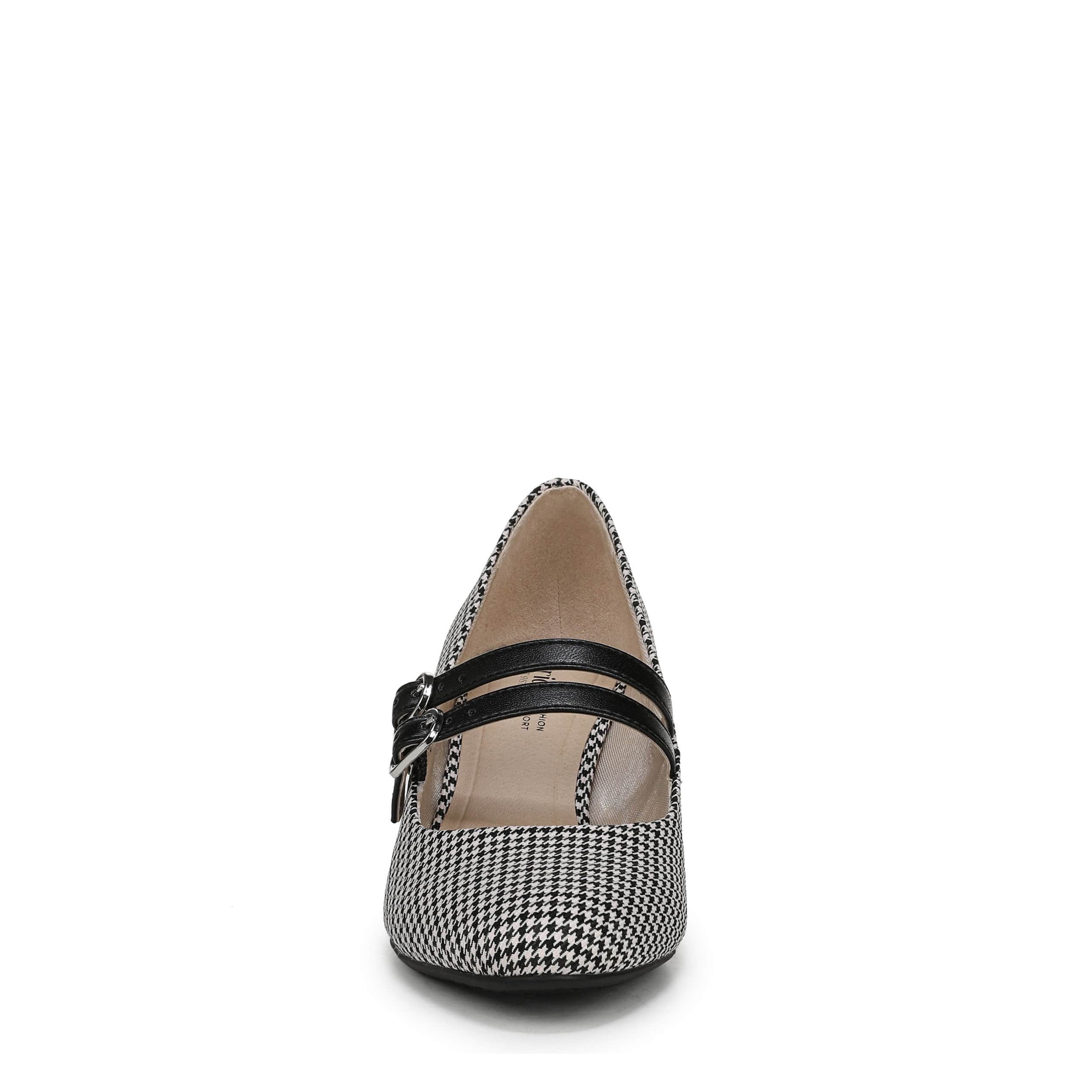 LIFESTRIDE-WOMENS TRUE PUMP-BLACK & WHITE