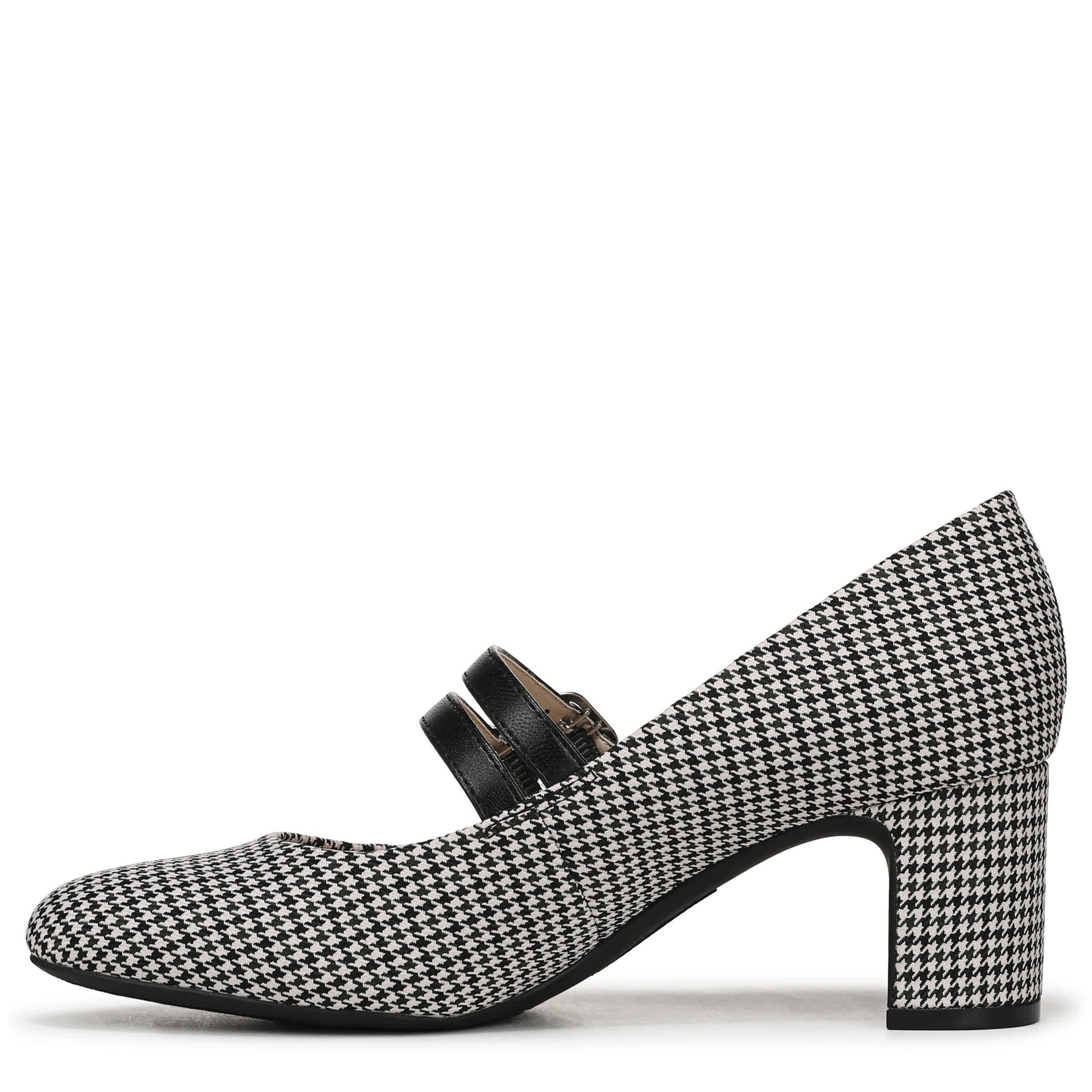 LIFESTRIDE-WOMENS TRUE PUMP-BLACK & WHITE