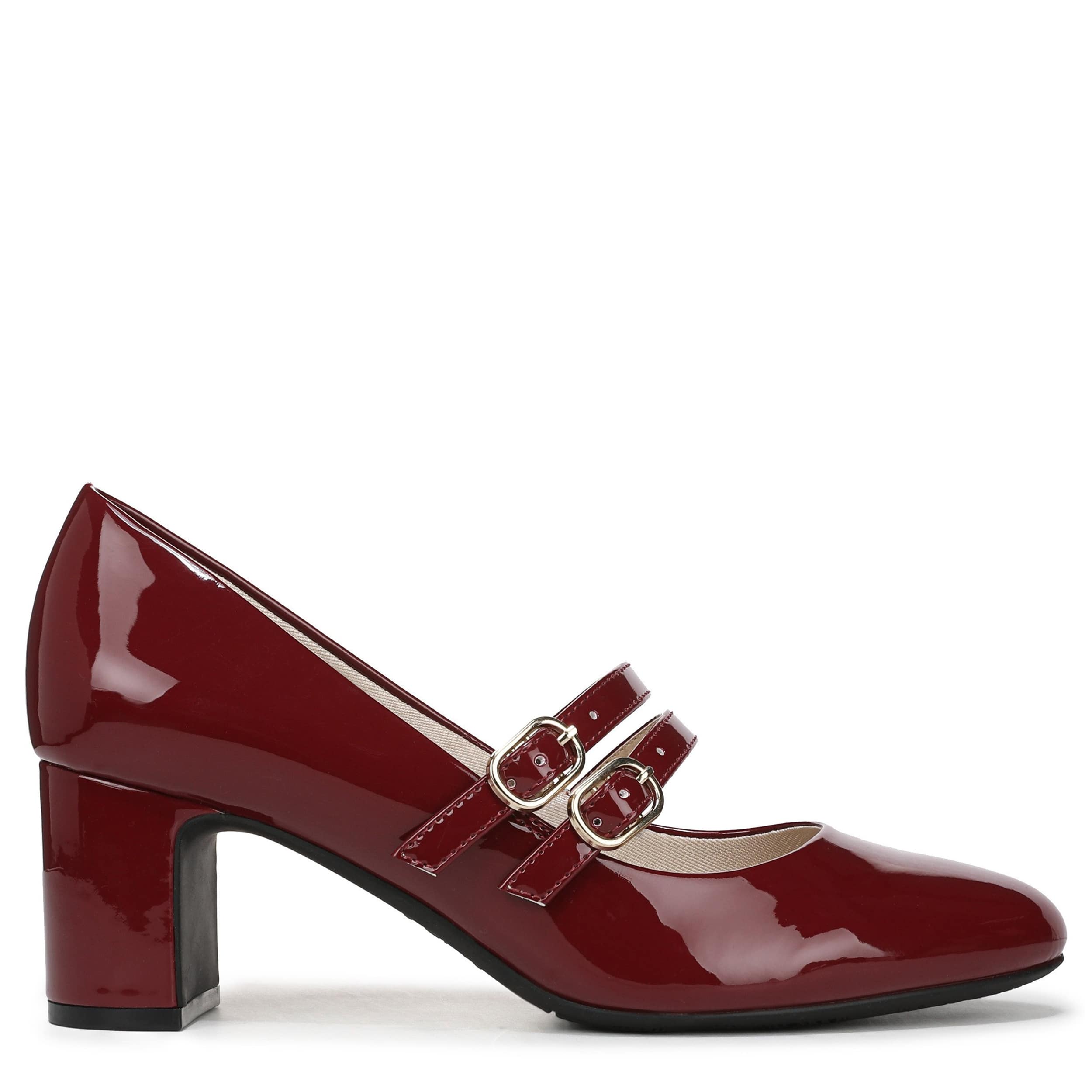 LIFESTRIDE-WOMENS TRUE PUMP-DARK RED & 