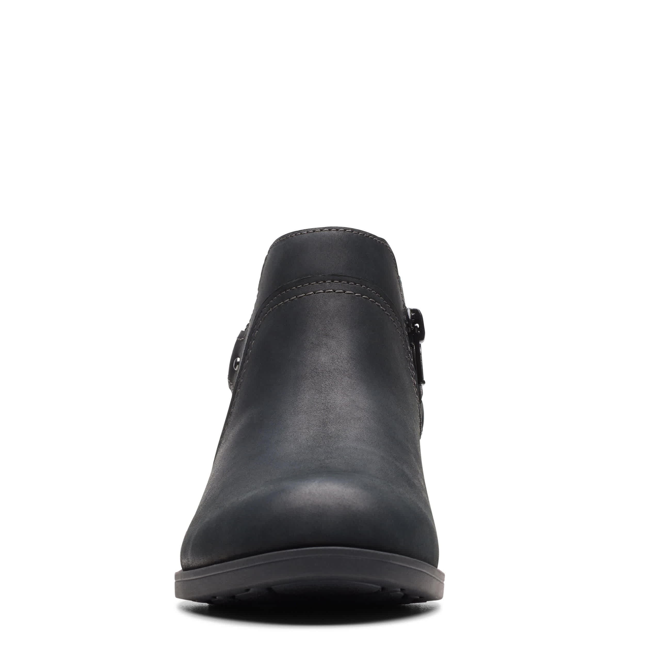 CLARKS-WOMENS CHARLTEN GRACE BOOTIE-BLACK & 