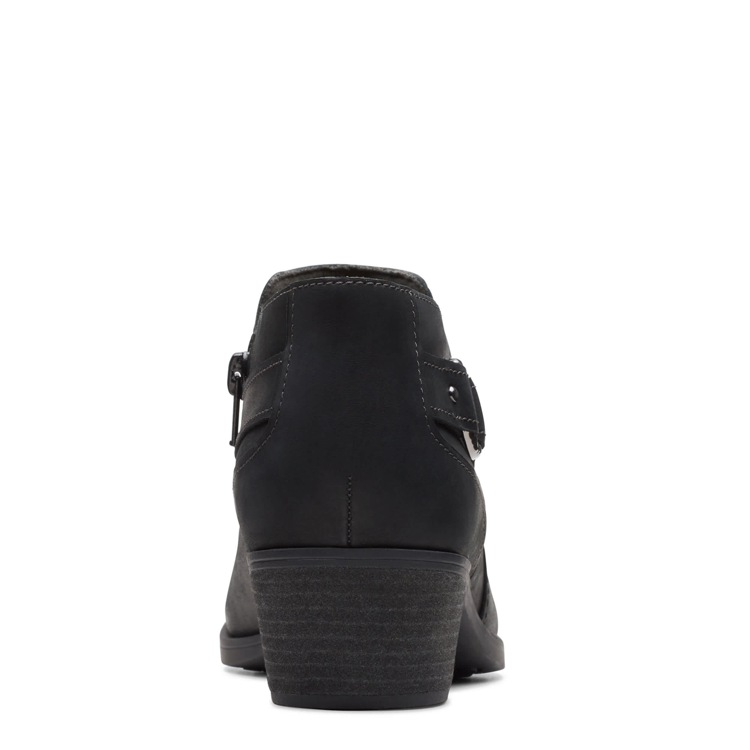 CLARKS-WOMENS CHARLTEN GRACE BOOTIE-BLACK & 
