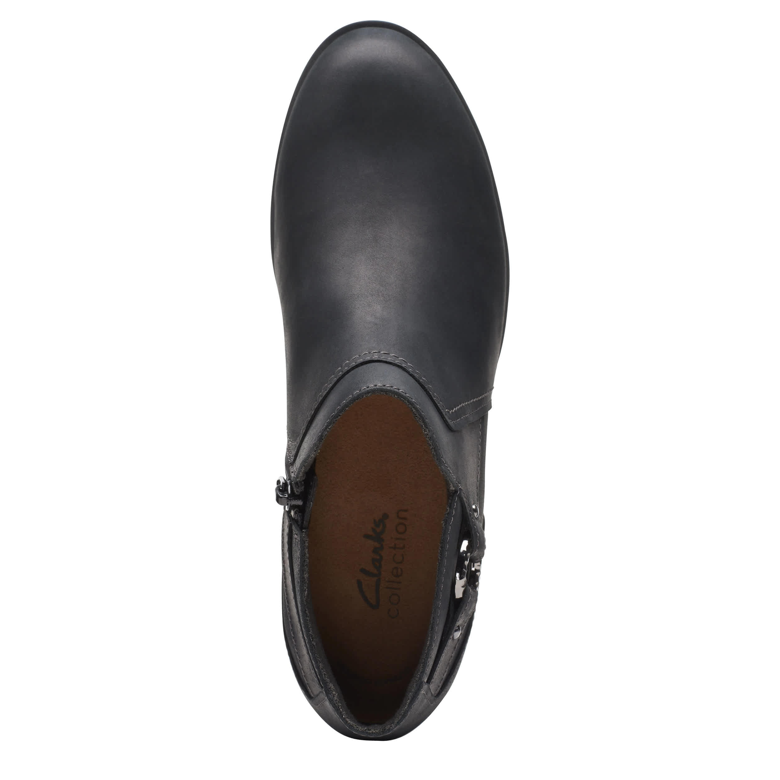 CLARKS-WOMENS CHARLTEN GRACE BOOTIE-BLACK & 