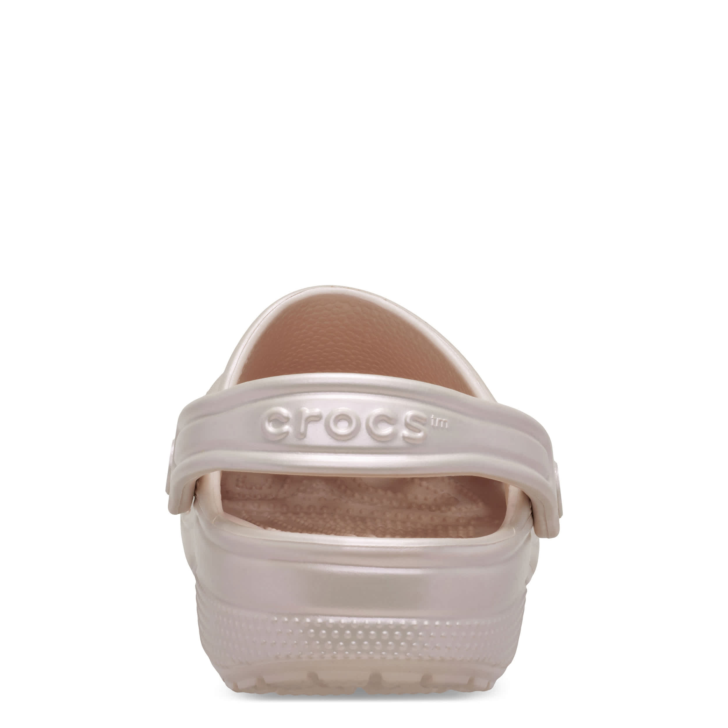 CROCS-WOMENS CLASSIC PEARL SHINE CLOG-LILAC & MED METALLIC