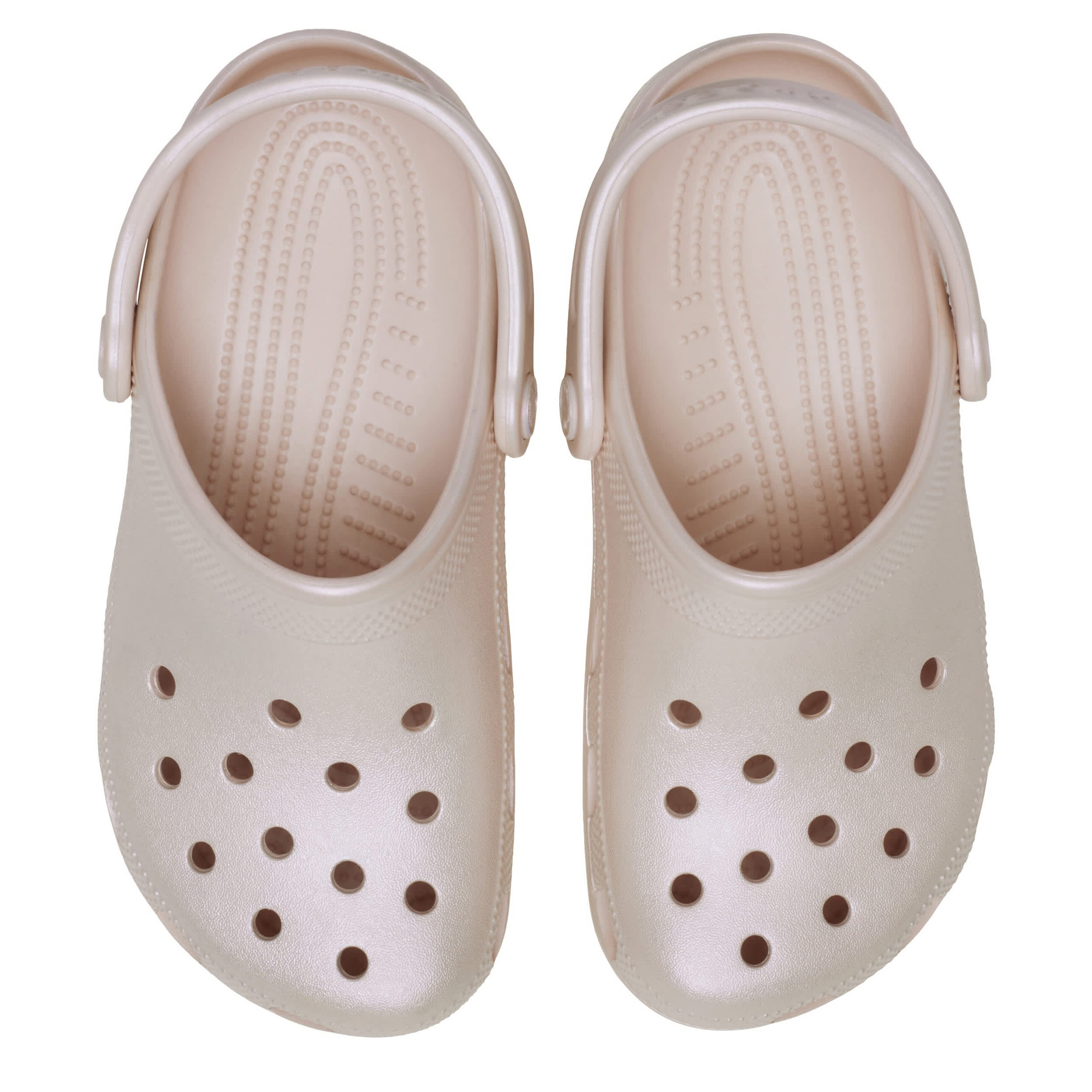 CROCS-WOMENS CLASSIC PEARL SHINE CLOG-LILAC & MED METALLIC