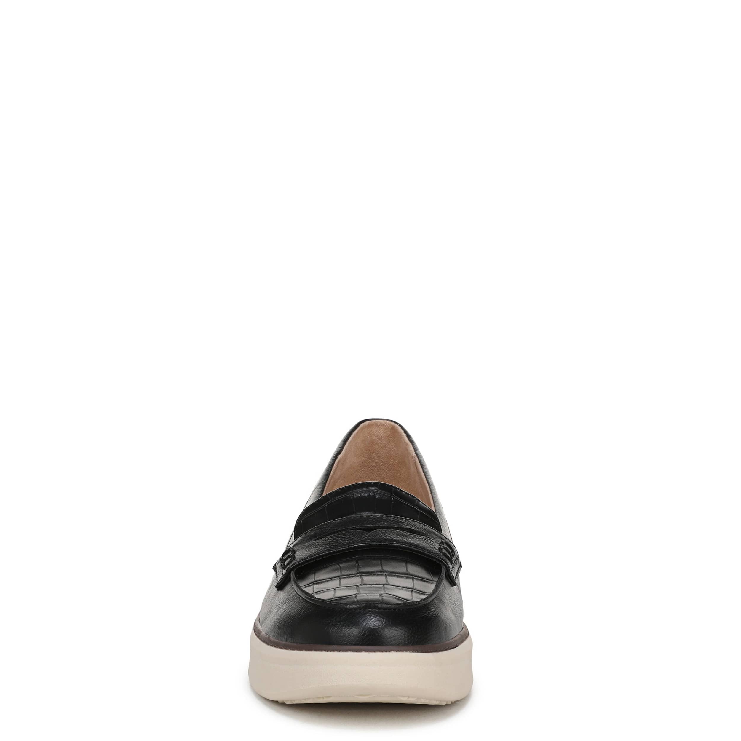LIFESTRIDE-WOMENS CHELSEA LOAFER-BLACK & BLACK
